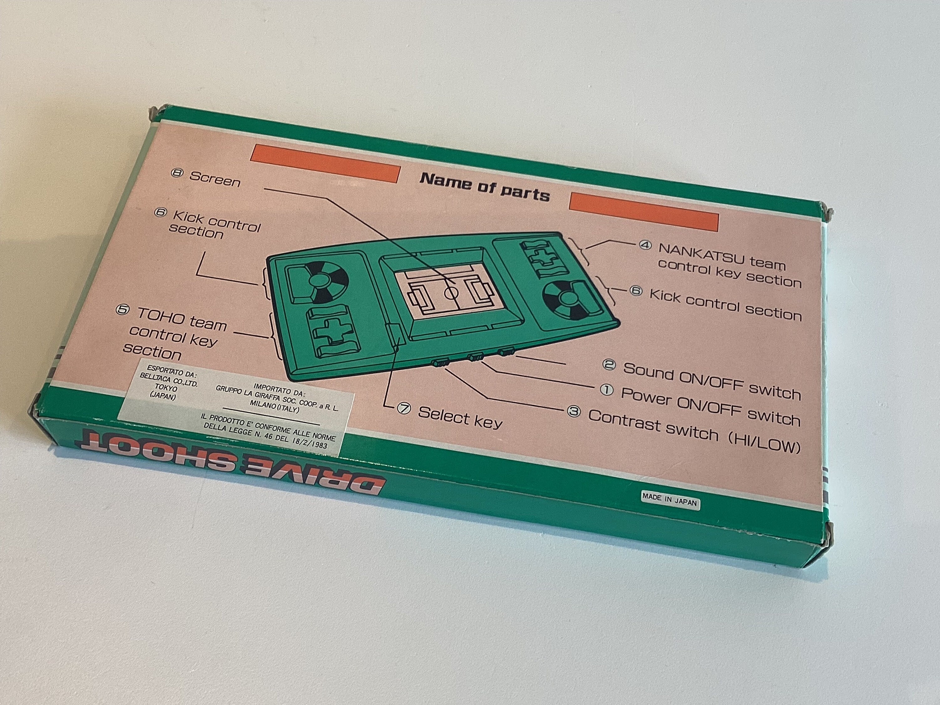 Vintage Handheld Game | 1984 Bandai Japan LSI Soccer Drive Shoot, Complete in Box — photo 6 of 7