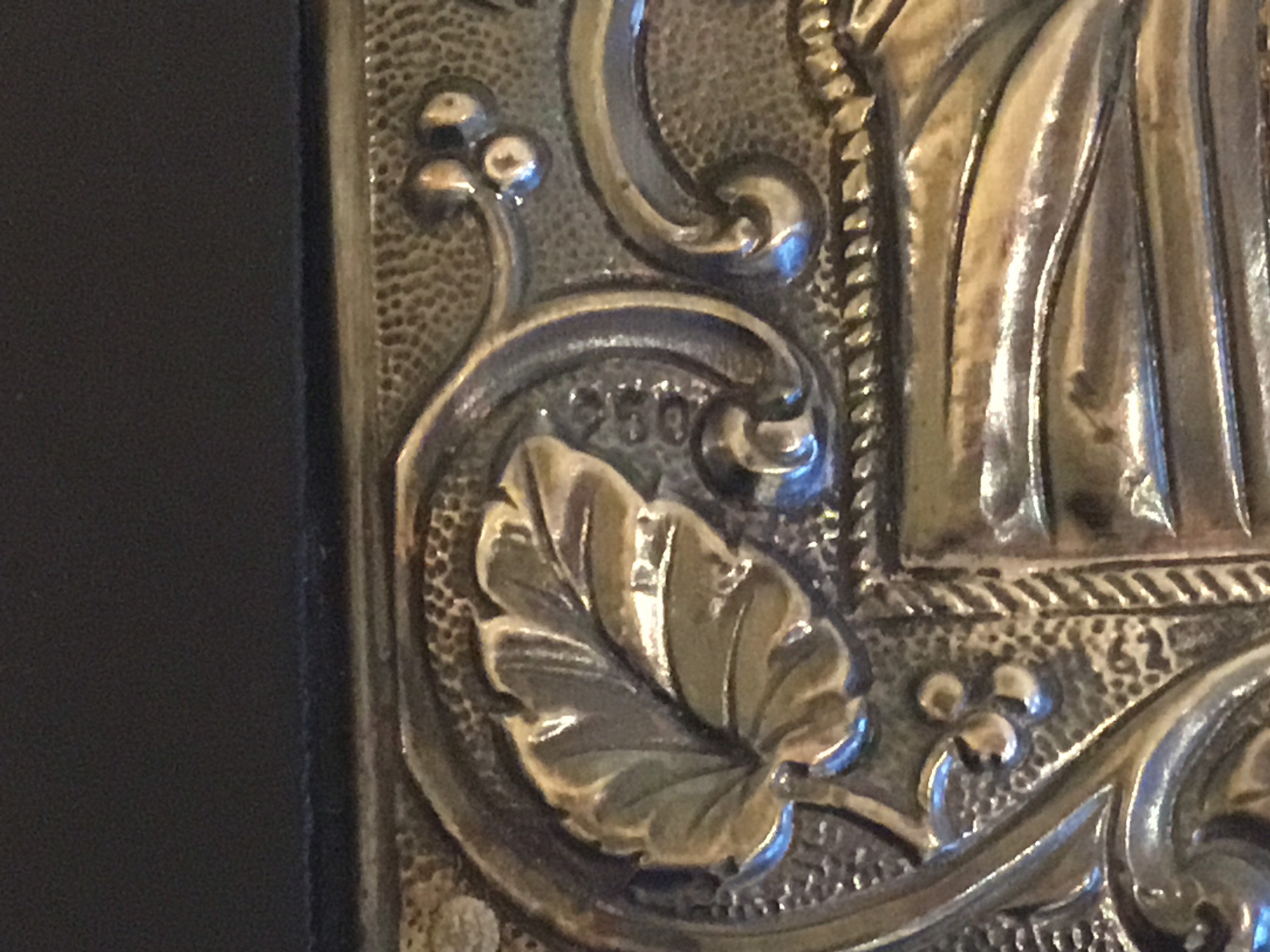 Vintage Greek Icon | 1960s Saint Mary and Child, Silver Covered Byzantine Style — photo 6 of 8