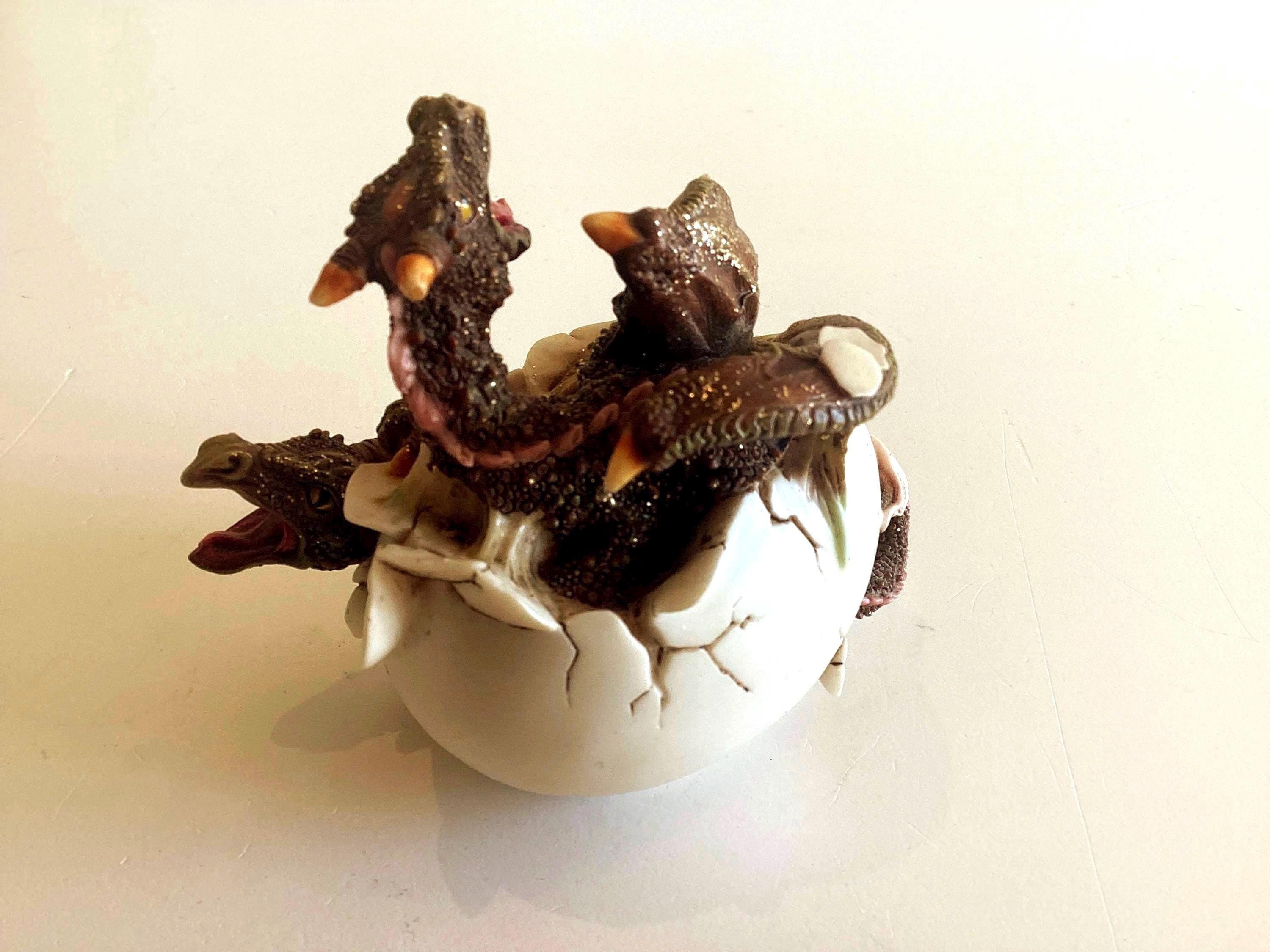 Vintage Figurine Dragon Egg | Veronese Italian Sculpture, 2006 Polystone Art Object — photo 7 of 9