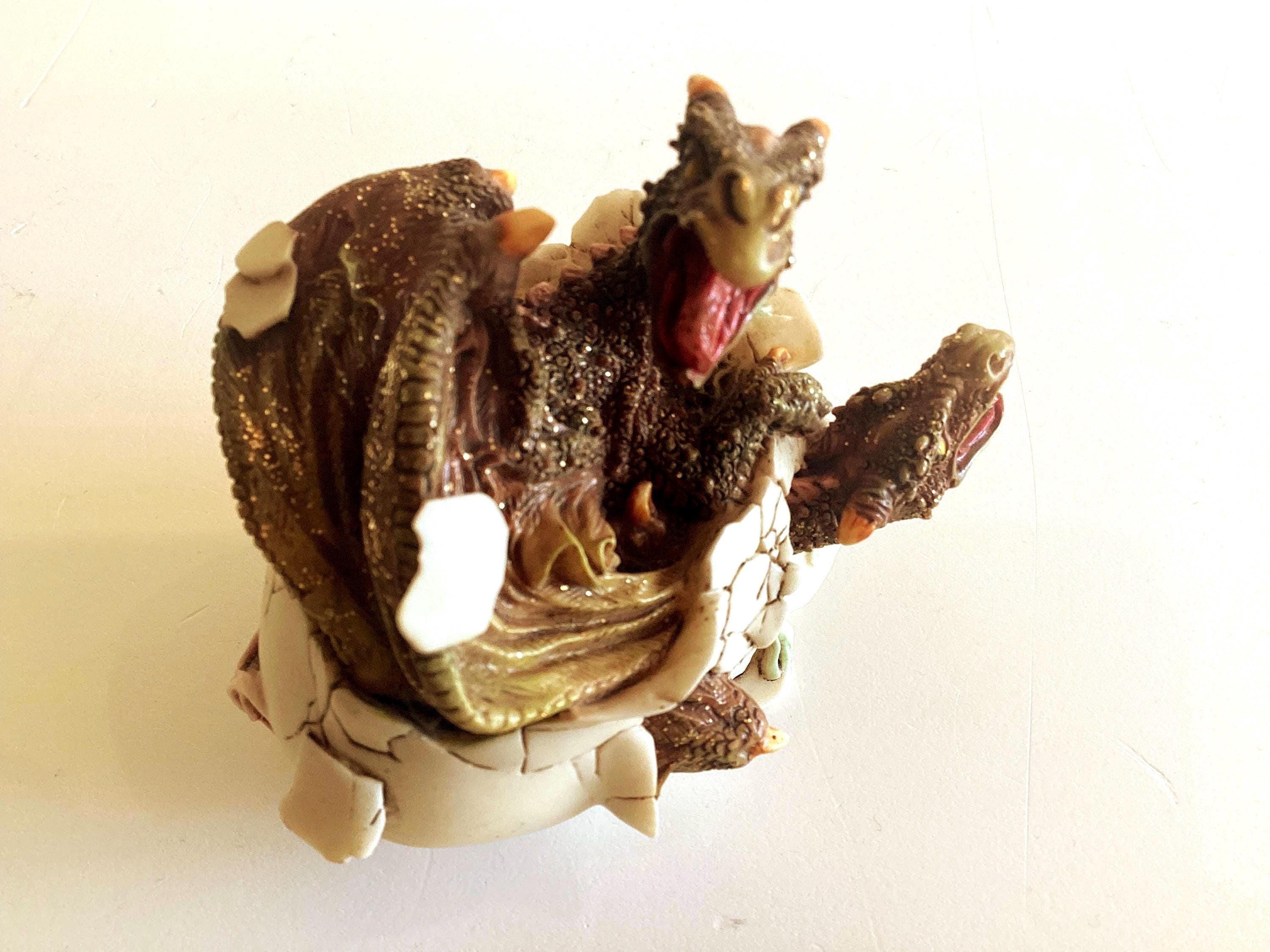 Vintage Figurine Dragon Egg | Veronese Italian Sculpture, 2006 Polystone Art Object — photo 8 of 9