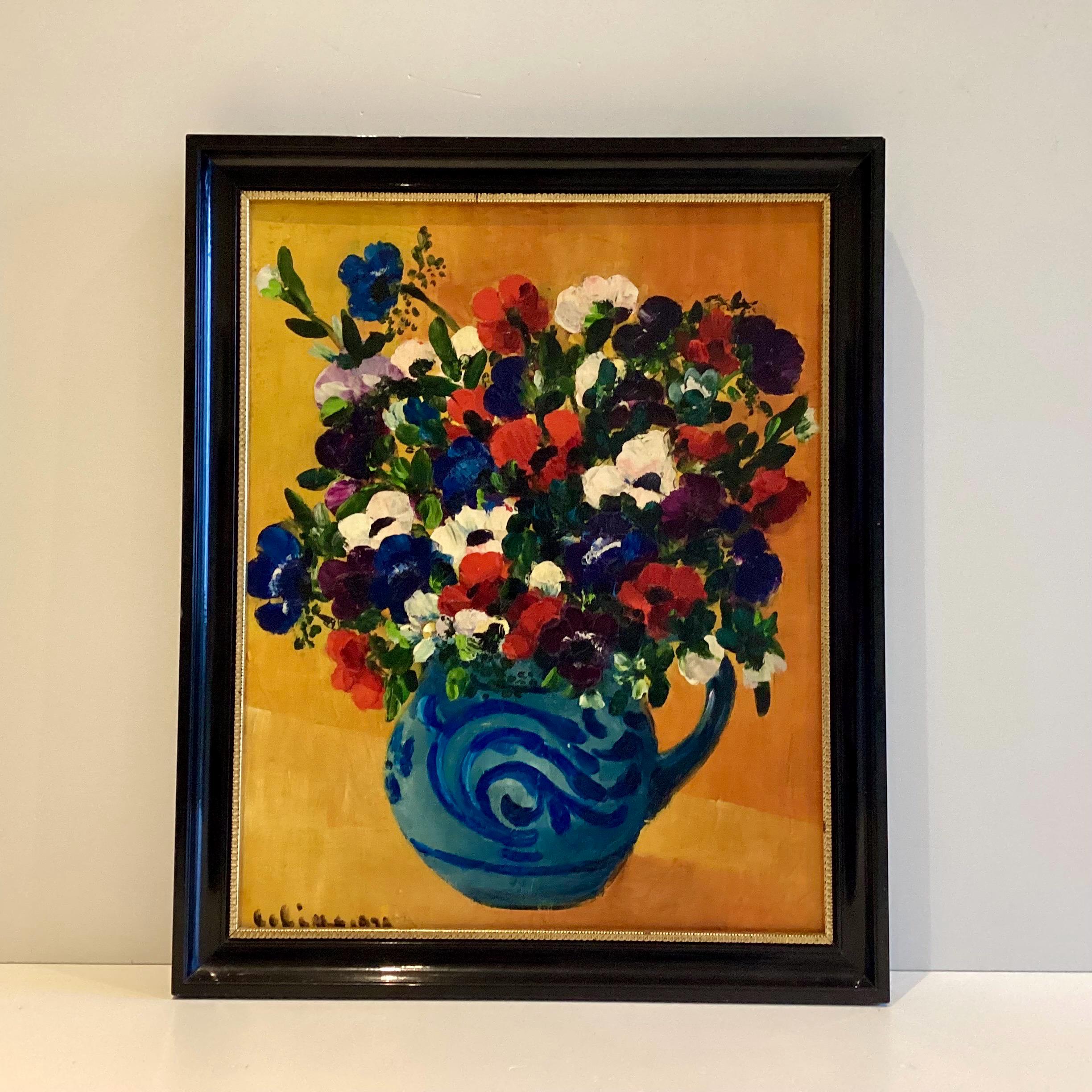 Art Painting | Celine Lust French Artist 1978, Birth Year Vase with Anemones Artwork — photo 2 of 10