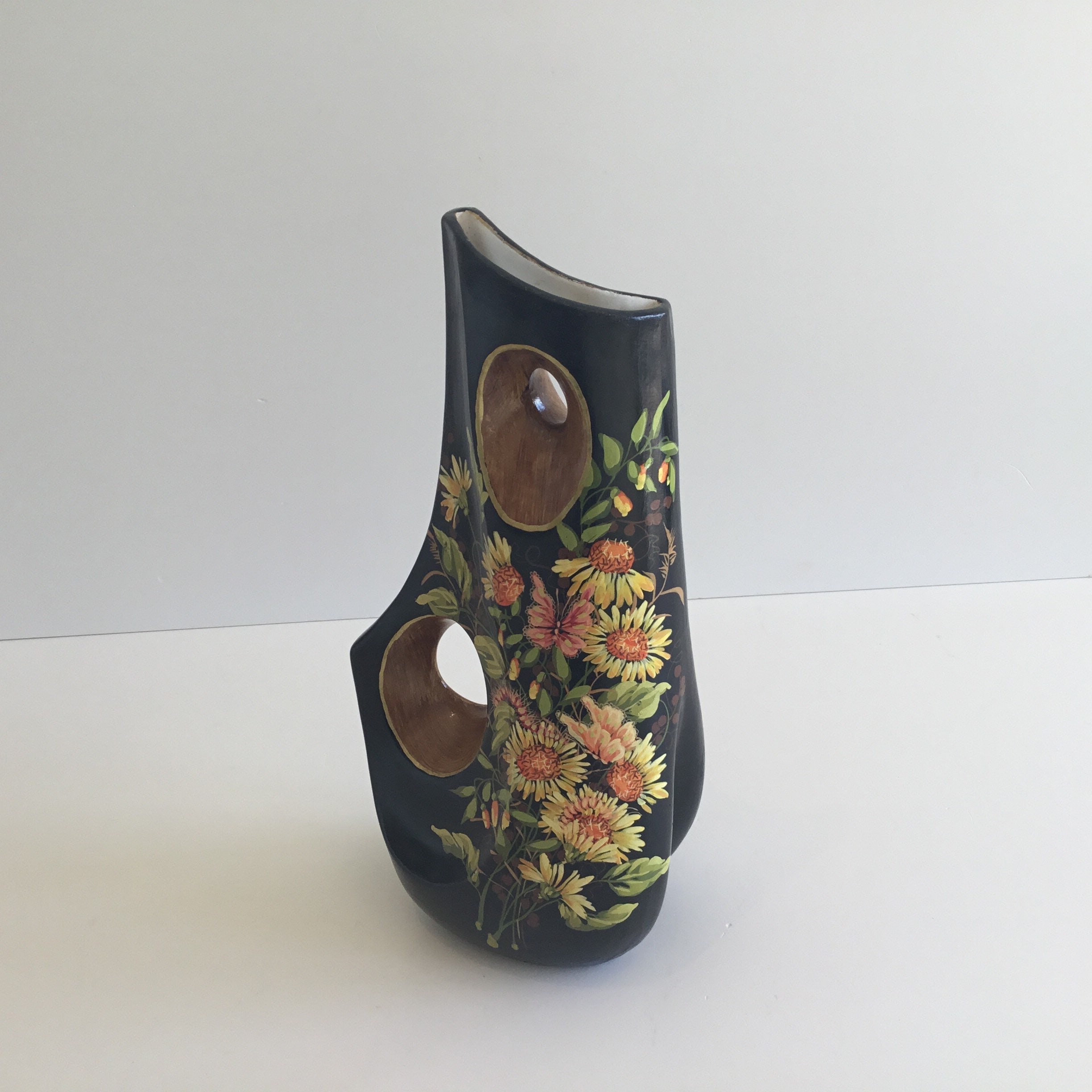 Vintage Ceramic Vase – Stefano Guzzo Design (1950s) Venetian Lacquer Made in Italy — photo 2 of 10