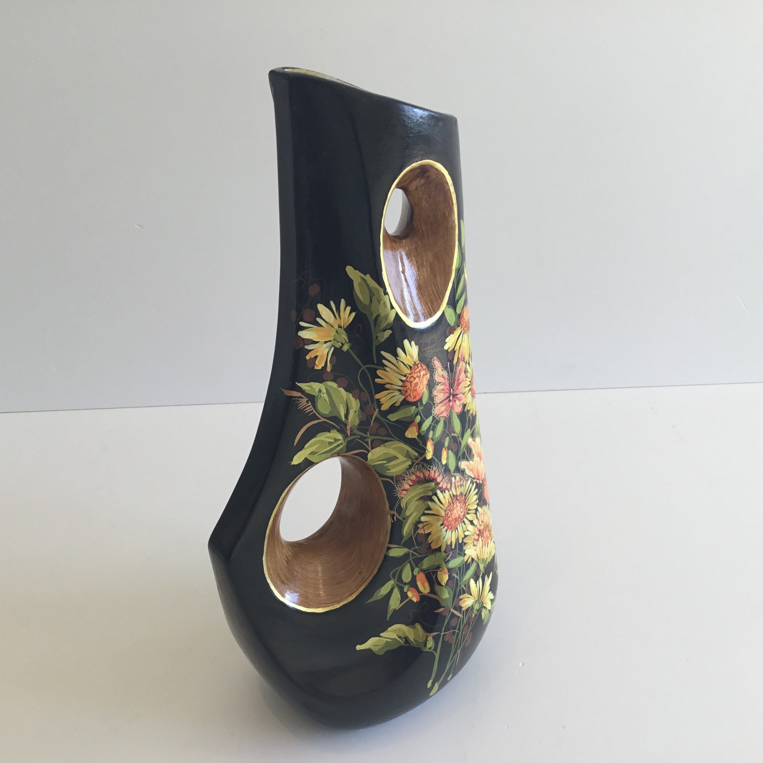 Vintage Ceramic Vase – Stefano Guzzo Design (1950s) Venetian Lacquer Made in Italy — photo 4 of 10