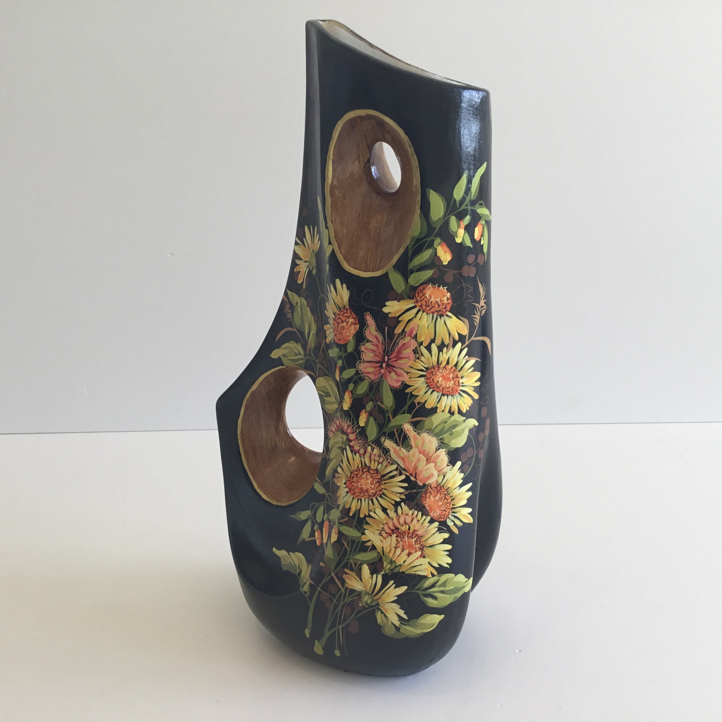 Vintage Ceramic Vase – Stefano Guzzo Design (1950s) Venetian Lacquer Made in Italy — photo 5 of 10
