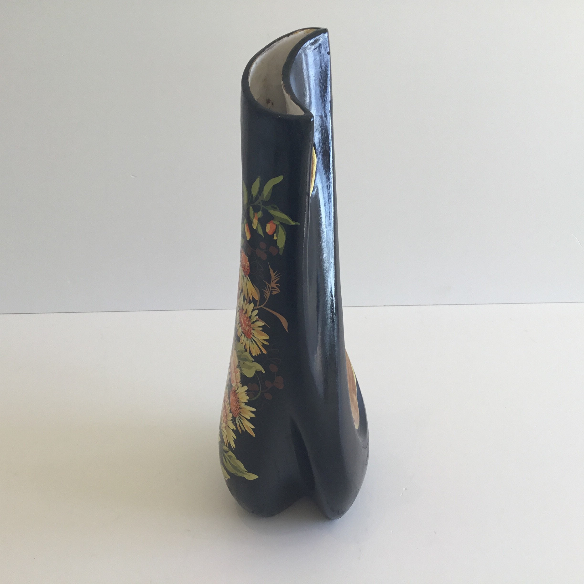 Vintage Ceramic Vase – Stefano Guzzo Design (1950s) Venetian Lacquer Made in Italy — photo 6 of 10