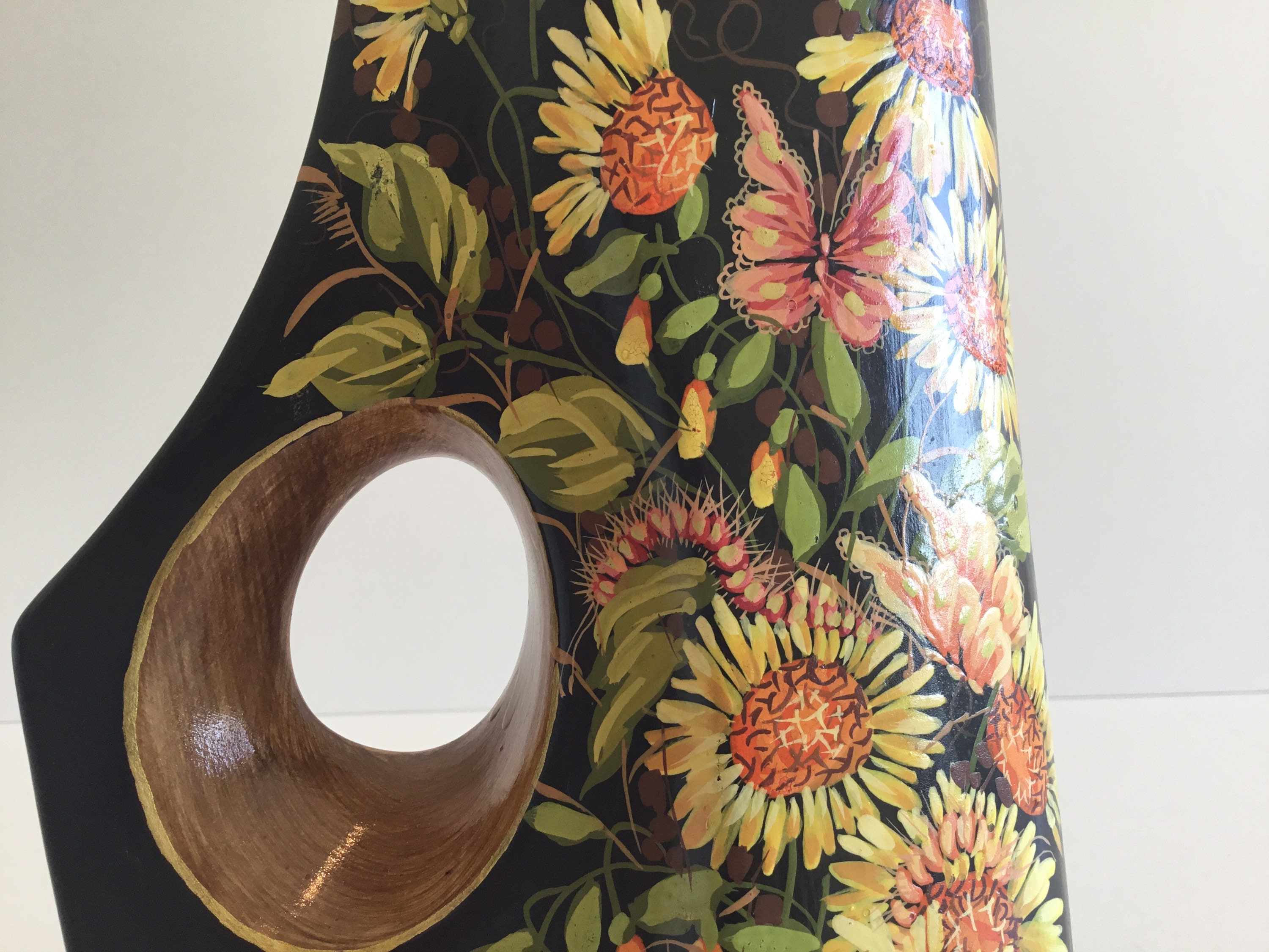 Vintage Ceramic Vase – Stefano Guzzo Design (1950s) Venetian Lacquer Made in Italy — photo 7 of 10