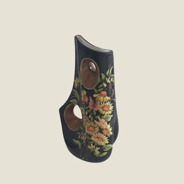 Vintage Ceramic Vase – Stefano Guzzo Design (1950s) Venetian Lacquer Made in Italy
