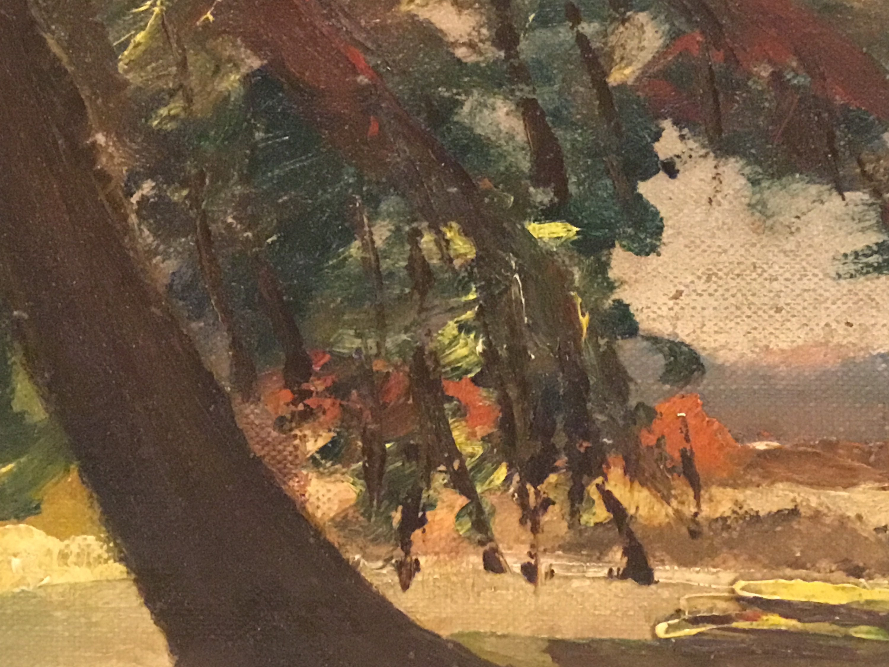 Vintage Art Painting – Rare Oil Landscape (1967) by Jaques Müller — photo 5 of 7