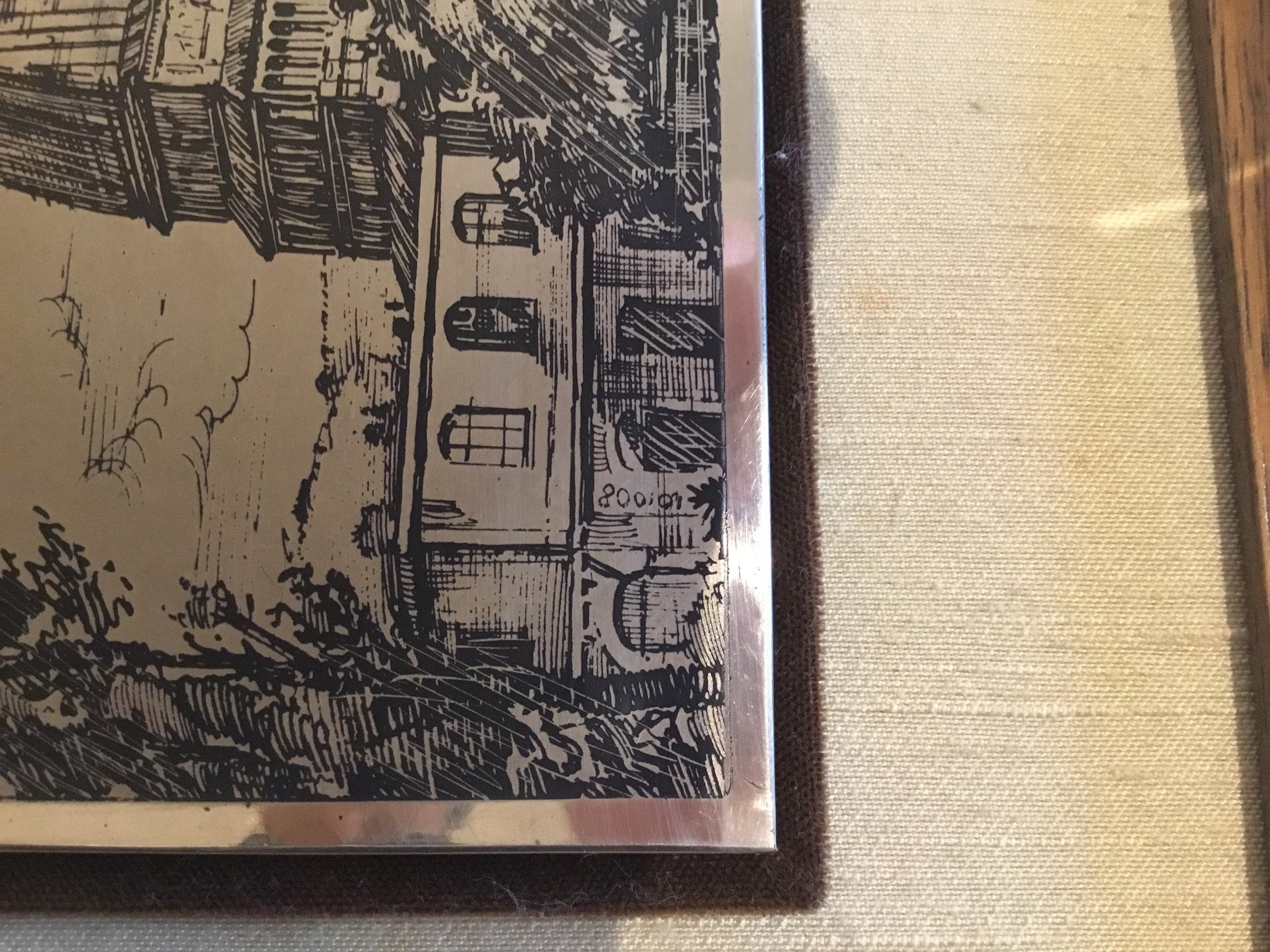 Vintage Art | 1971 Limited Edition Mole Antonelliana Turin, 800 Silver Engraving Italian Framed — photo 6 of 8