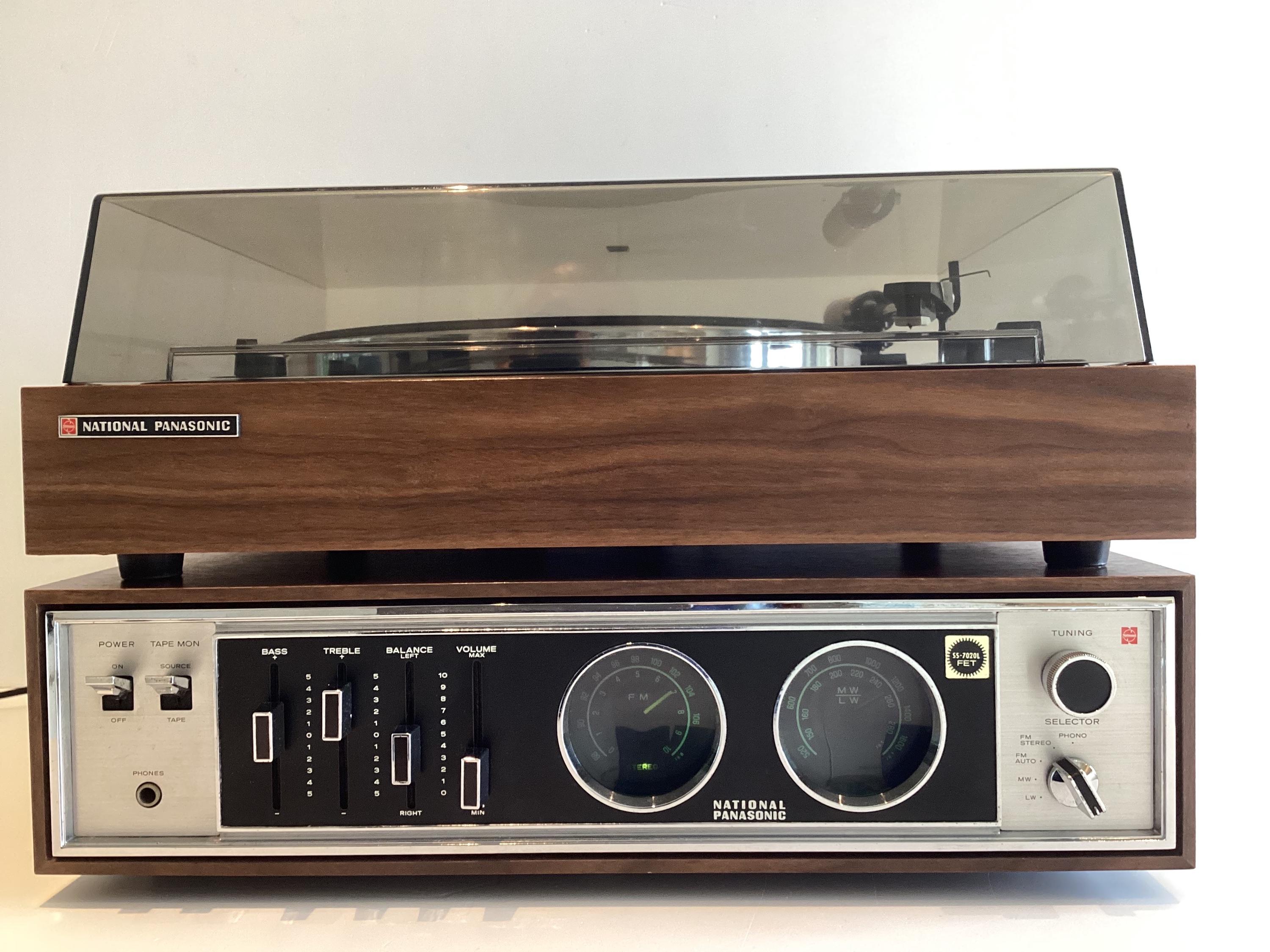 Vintage Receiver National Panasonic SA-720 SL-720 (1971), Complete Turntable Set, Japanese Hi-Fi, Working — photo 4 of 11
