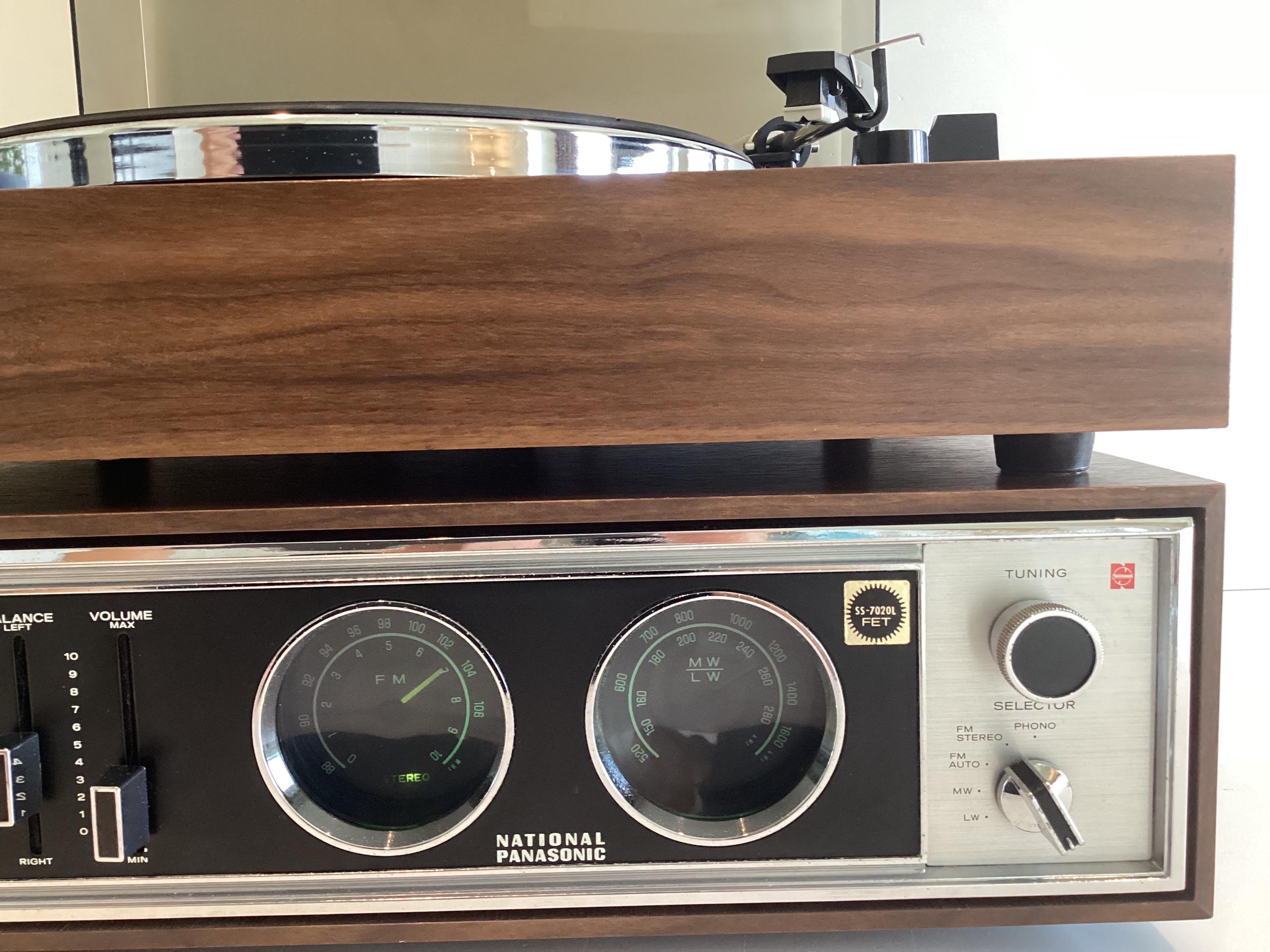 Vintage Receiver National Panasonic SA-720 SL-720 (1971), Complete Turntable Set, Japanese Hi-Fi, Working — photo 7 of 11