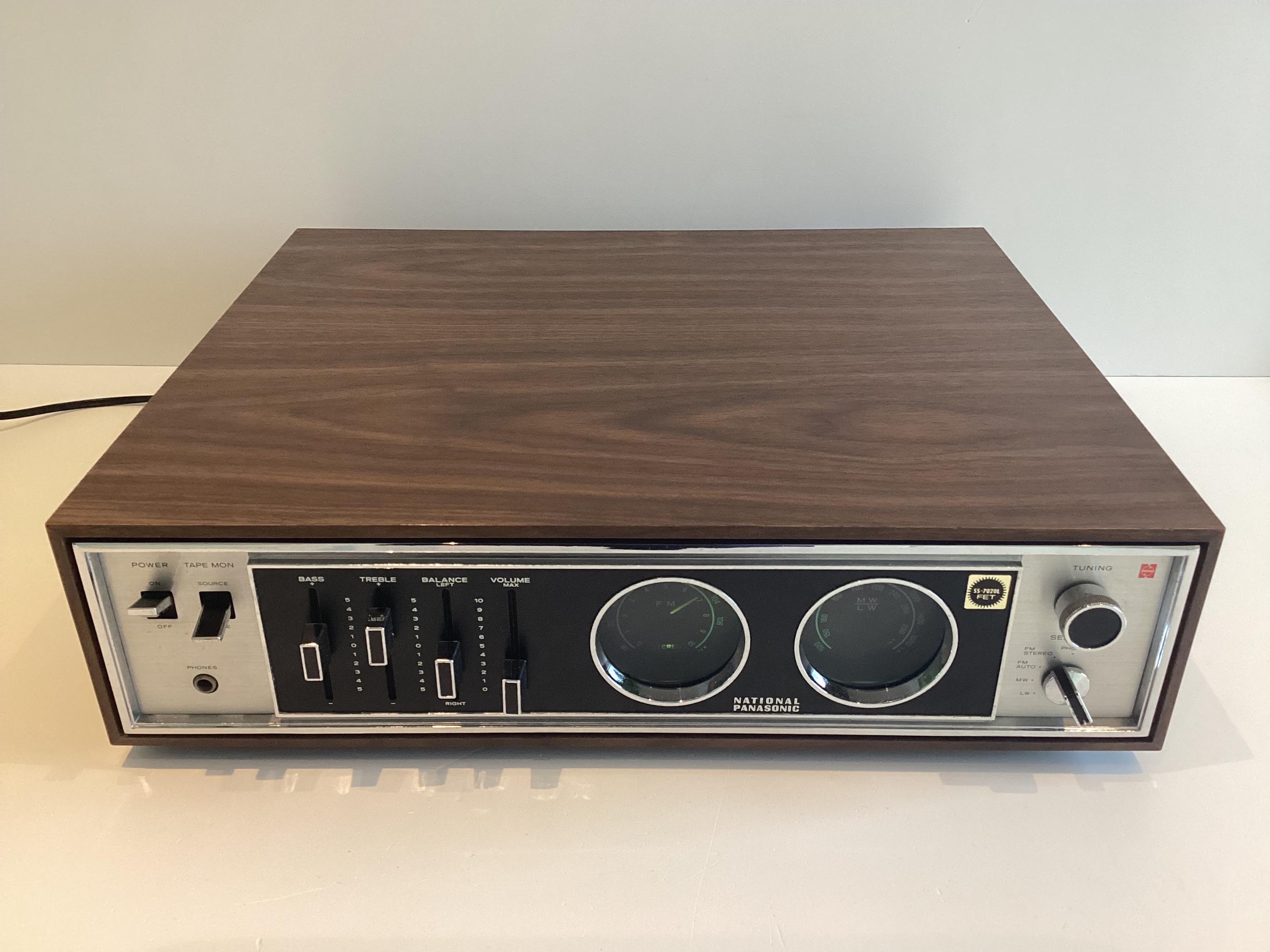 Vintage Receiver National Panasonic SA-720 SL-720 (1971), Complete Turntable Set, Japanese Hi-Fi, Working — photo 8 of 11