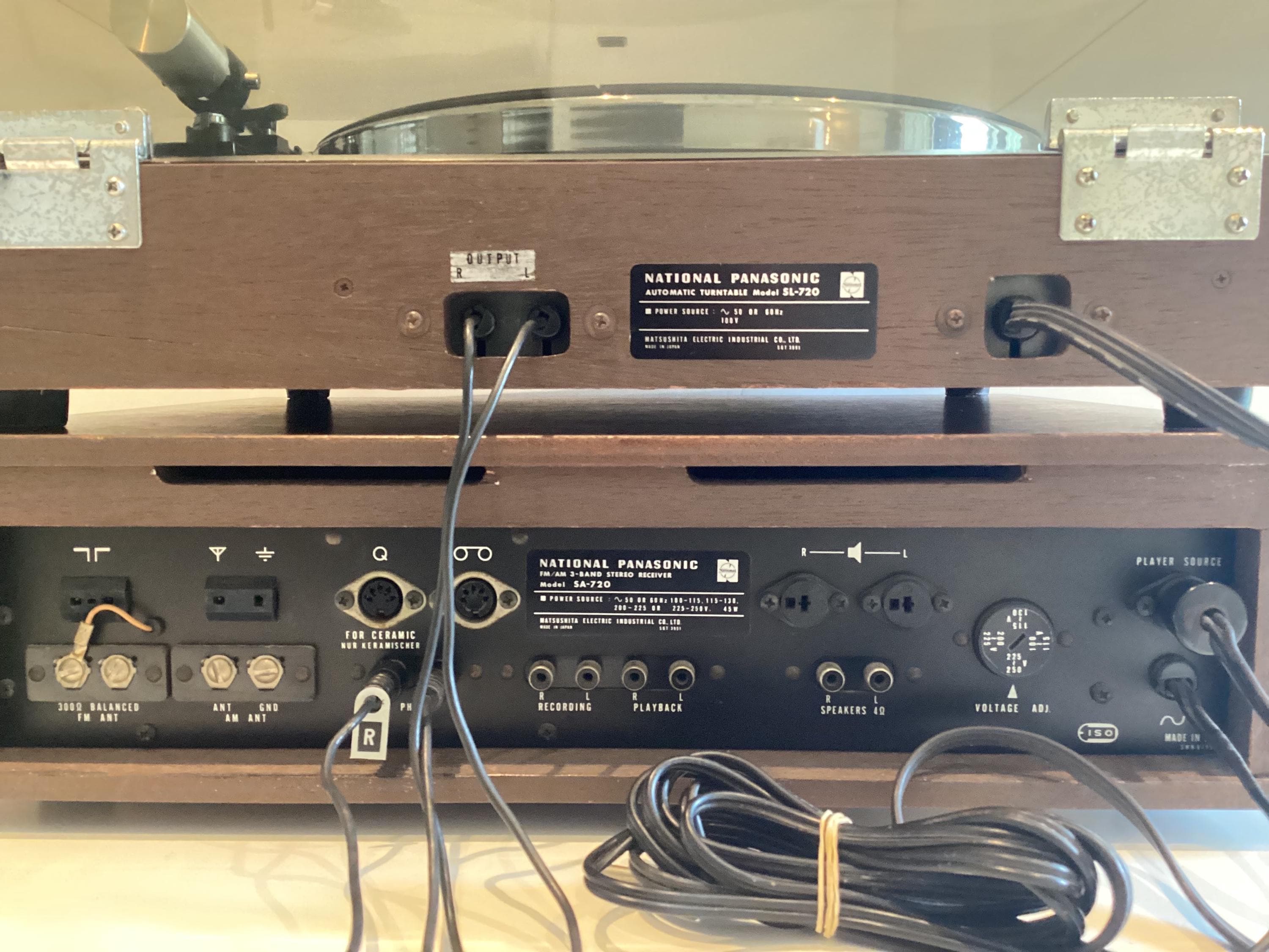 Vintage Receiver National Panasonic SA-720 SL-720 (1971), Complete Turntable Set, Japanese Hi-Fi, Working — photo 9 of 11