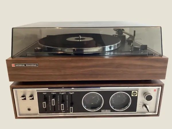 Vintage Receiver National Panasonic SA-720 SL-720 (1971), Complete Turntable Set, Japanese Hi-Fi, Working