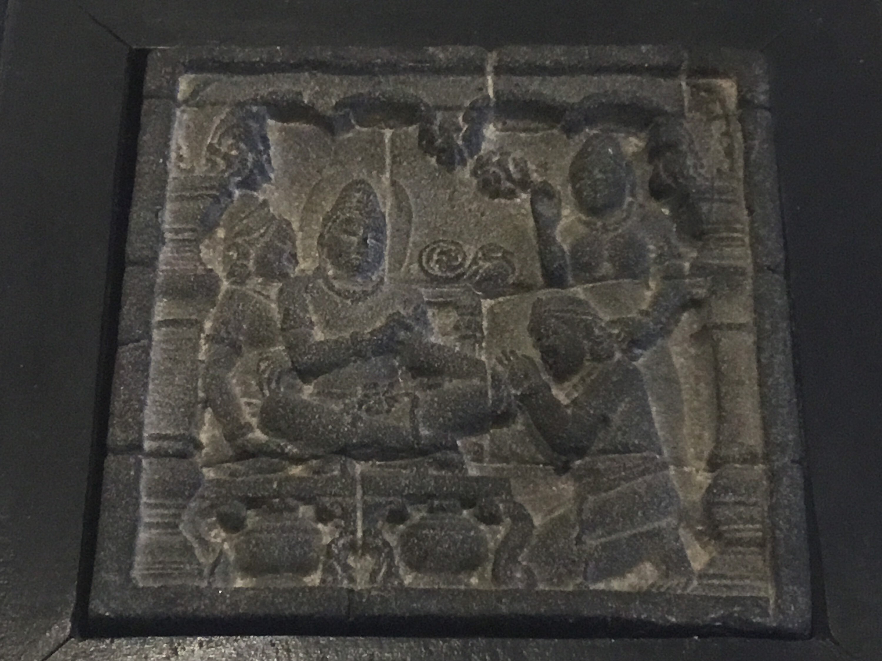 Vintage Buddhist Sculture Borobudur Temple Relief, Stone Art Indonesia, Wall Plaque Altar Decor — photo 5 of 9