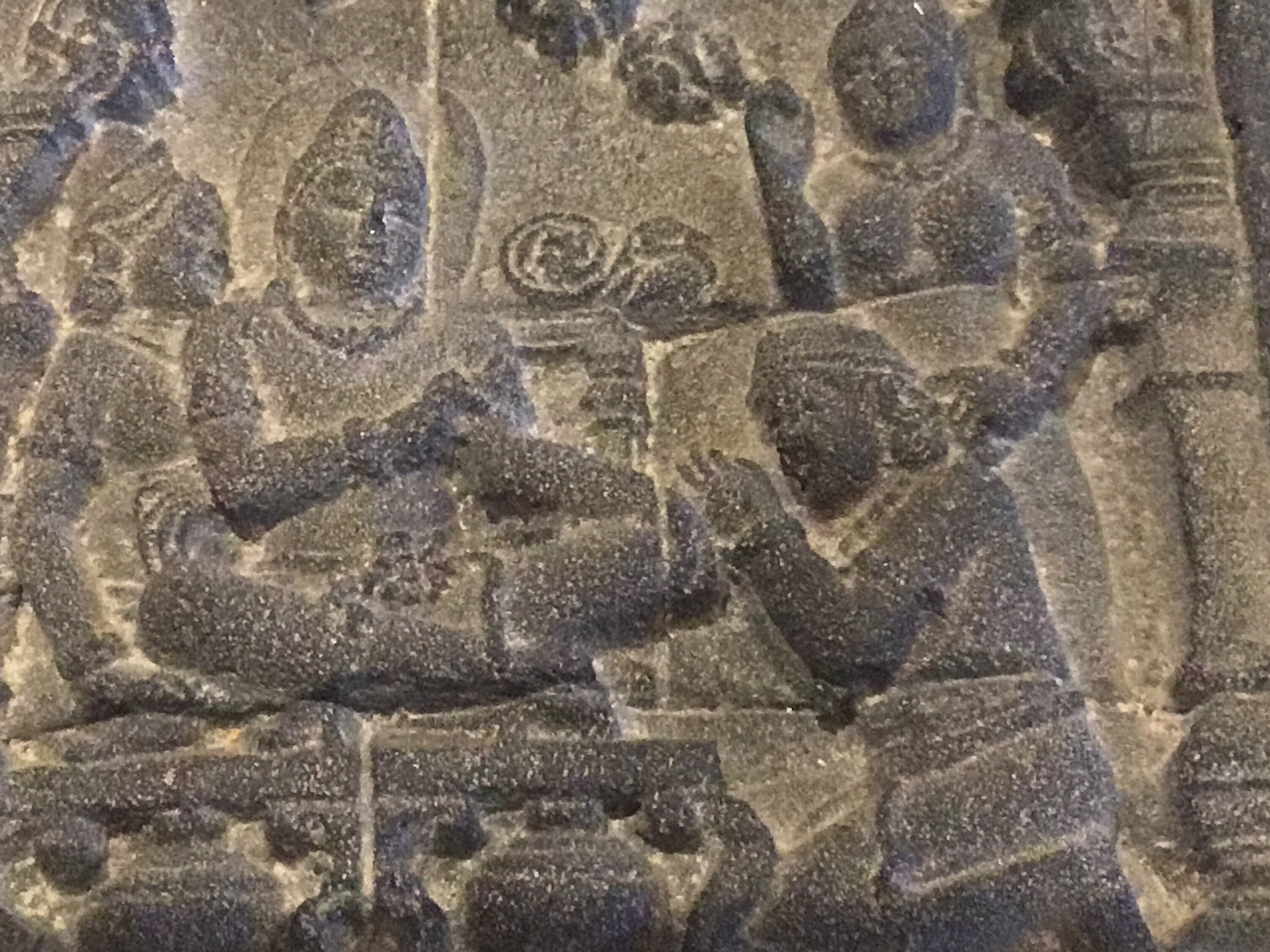 Vintage Buddhist Sculture Borobudur Temple Relief, Stone Art Indonesia, Wall Plaque Altar Decor — photo 6 of 9