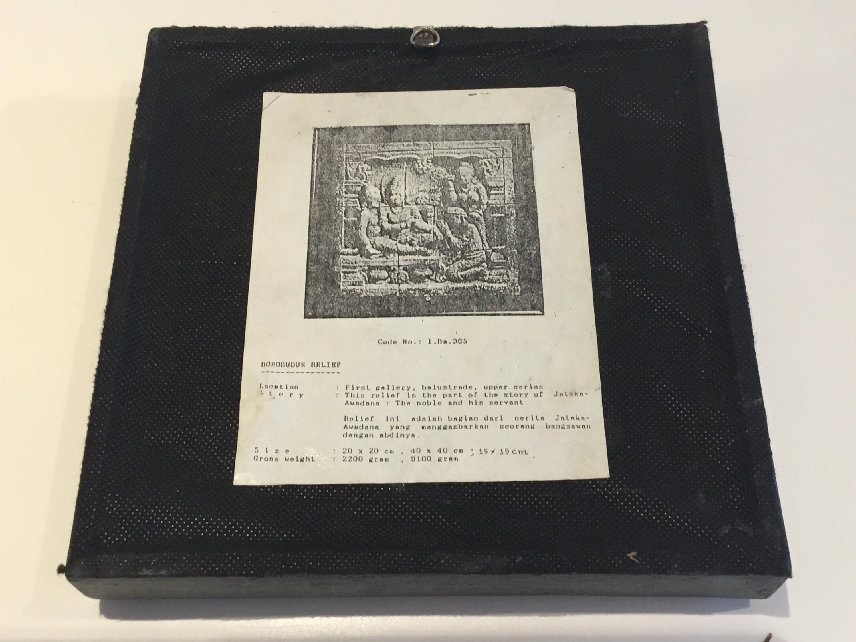 Vintage Buddhist Sculture Borobudur Temple Relief, Stone Art Indonesia, Wall Plaque Altar Decor — photo 9 of 9