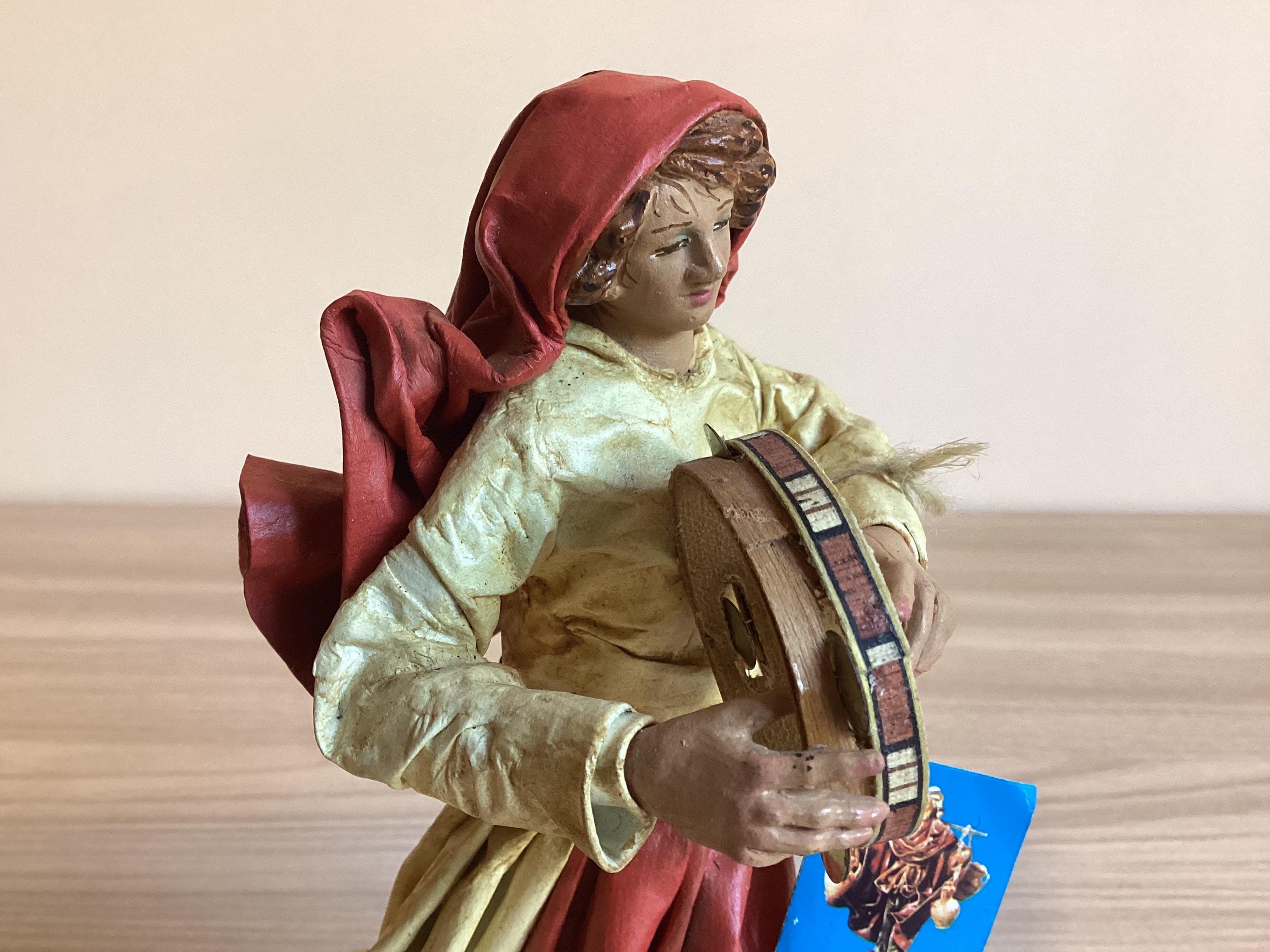 Vintage Figurine | 1990s Handmade Art Papier-Mâché Sculpture Claudio Riso Italy — photo 3 of 9