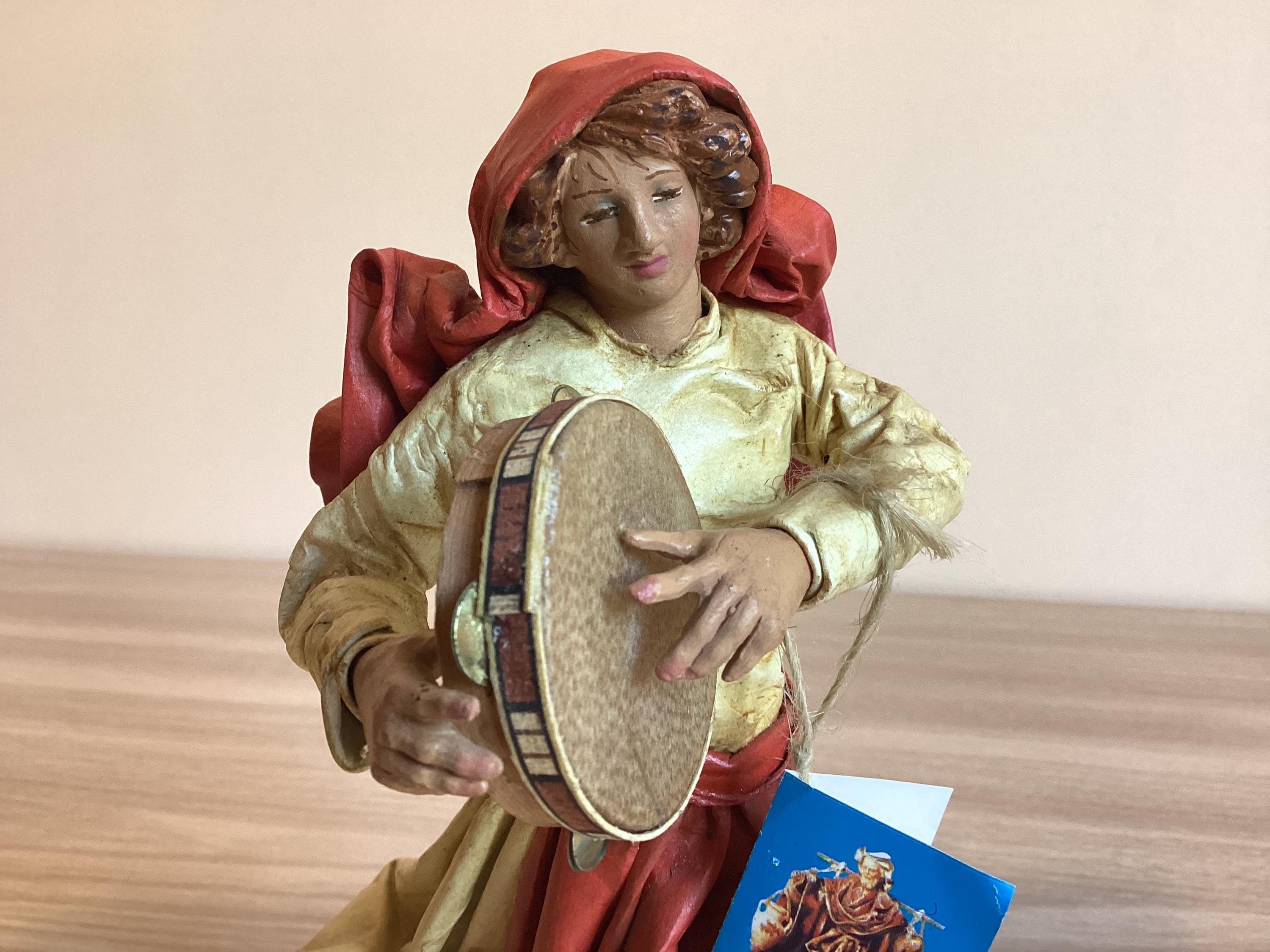 Vintage Figurine | 1990s Handmade Art Papier-Mâché Sculpture Claudio Riso Italy — photo 4 of 9
