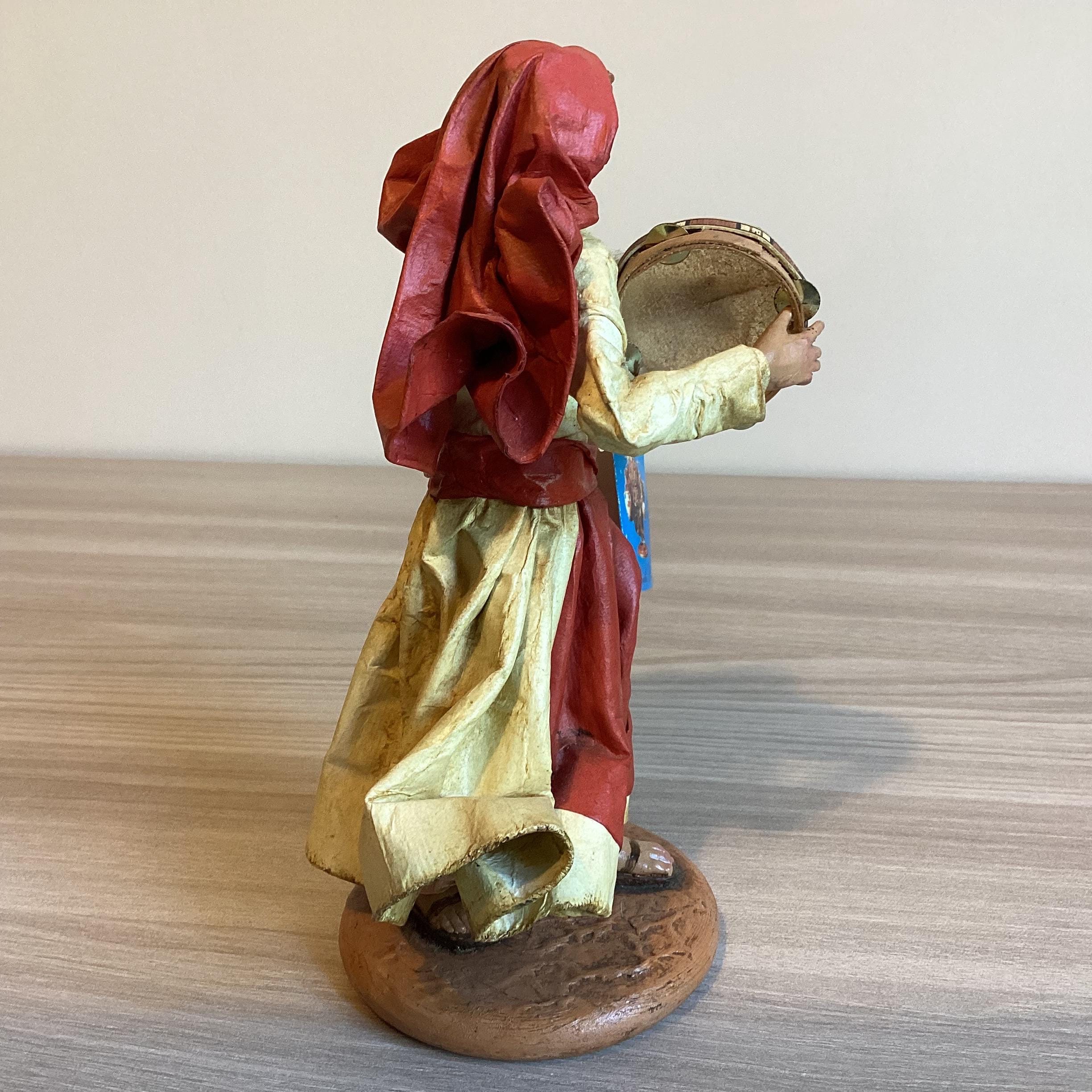 Vintage Figurine | 1990s Handmade Art Papier-Mâché Sculpture Claudio Riso Italy — photo 7 of 9