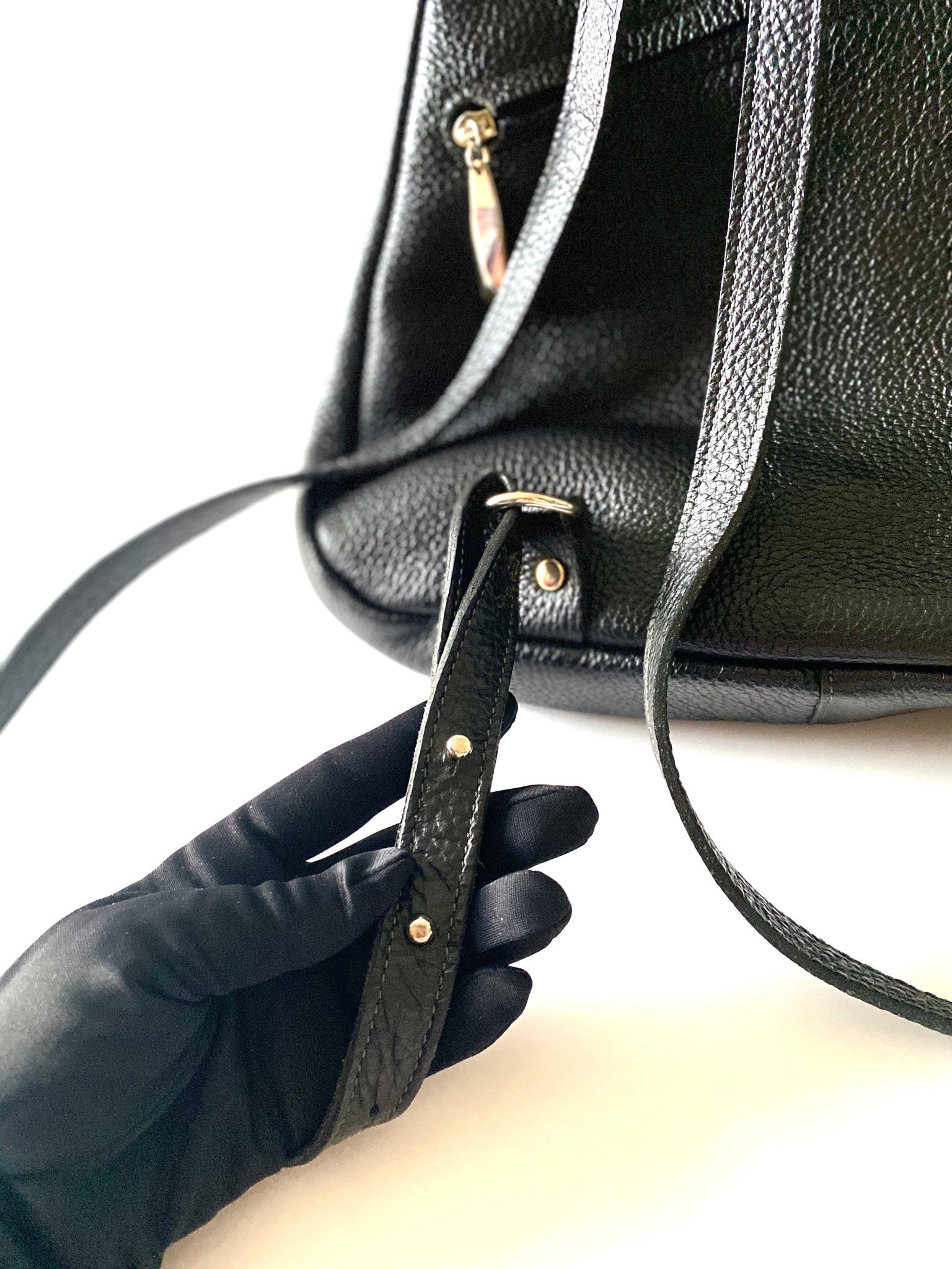 Vintage Backpack | De Belon Brabelco Minimalist Style, Handmade Quality Leather Daypack — photo 7 of 9