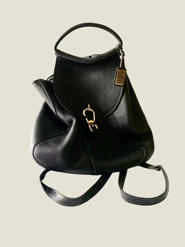 Vintage Backpack | De Belon Brabelco Minimalist Style, Handmade Quality Leather Daypack