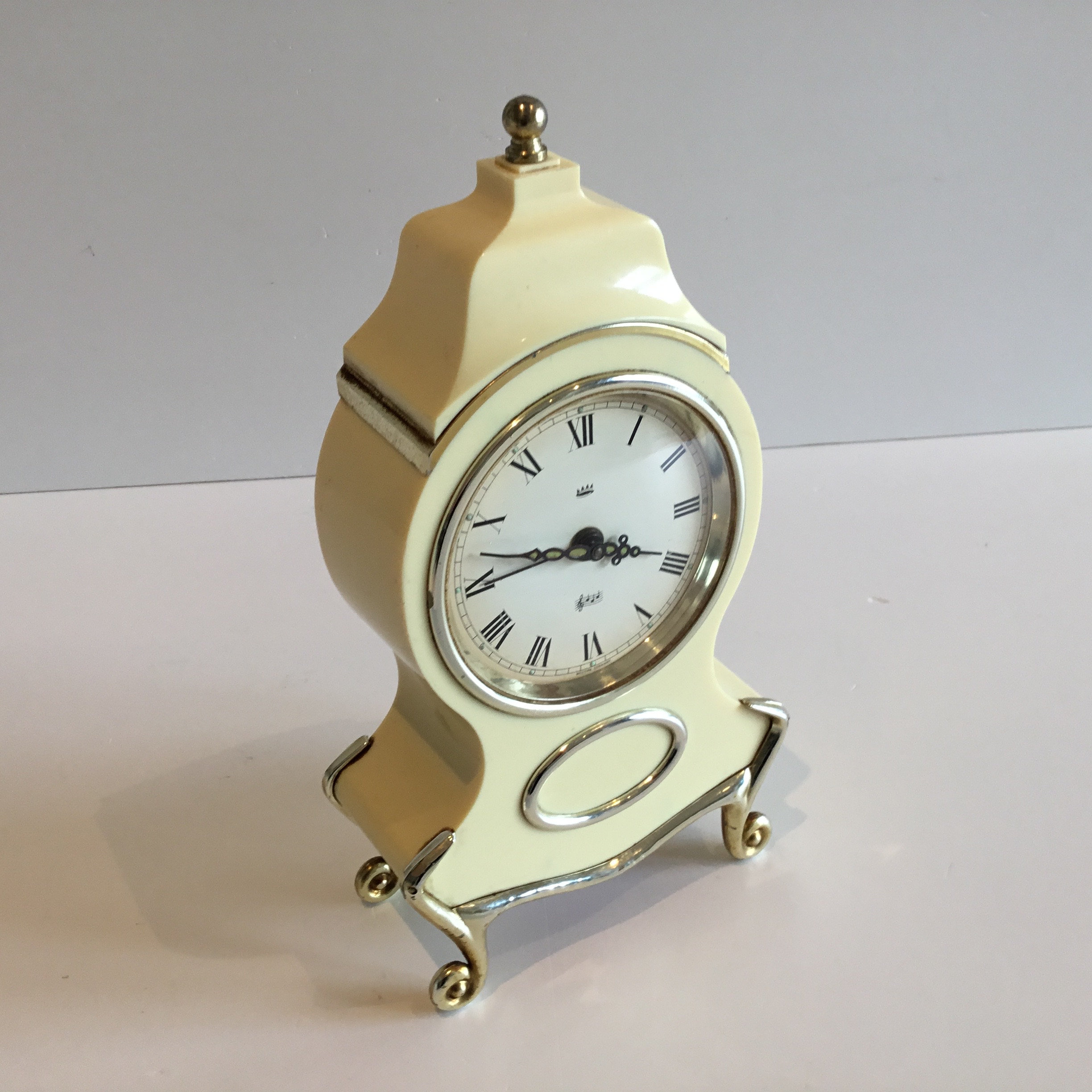 Vintage Clock | Music Box Table Clock (1960s) Reuge Movement Musical Alarm — photo 5 of 8
