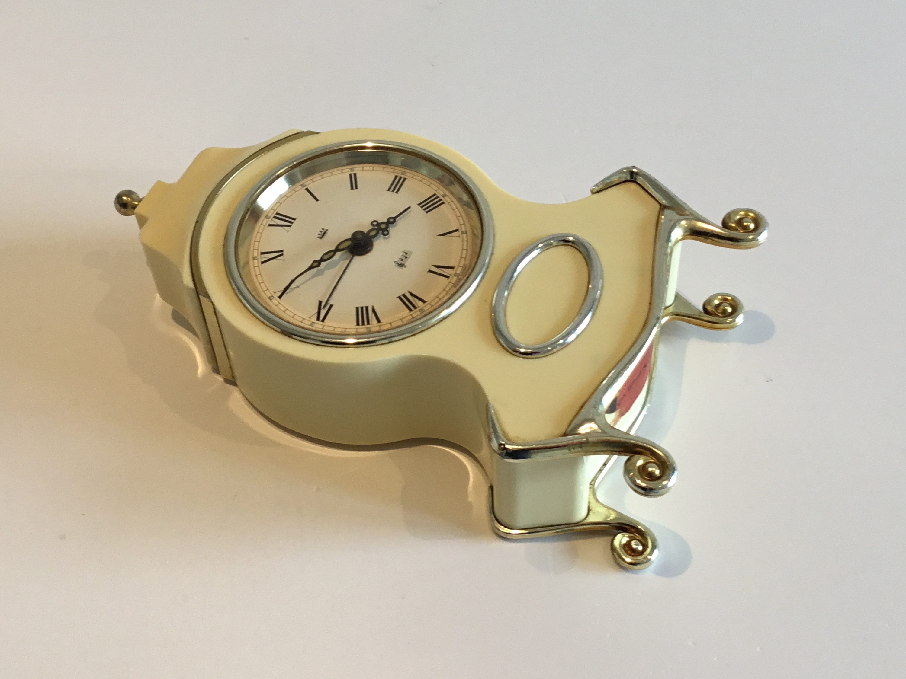 Vintage Clock | Music Box Table Clock (1960s) Reuge Movement Musical Alarm — photo 6 of 8