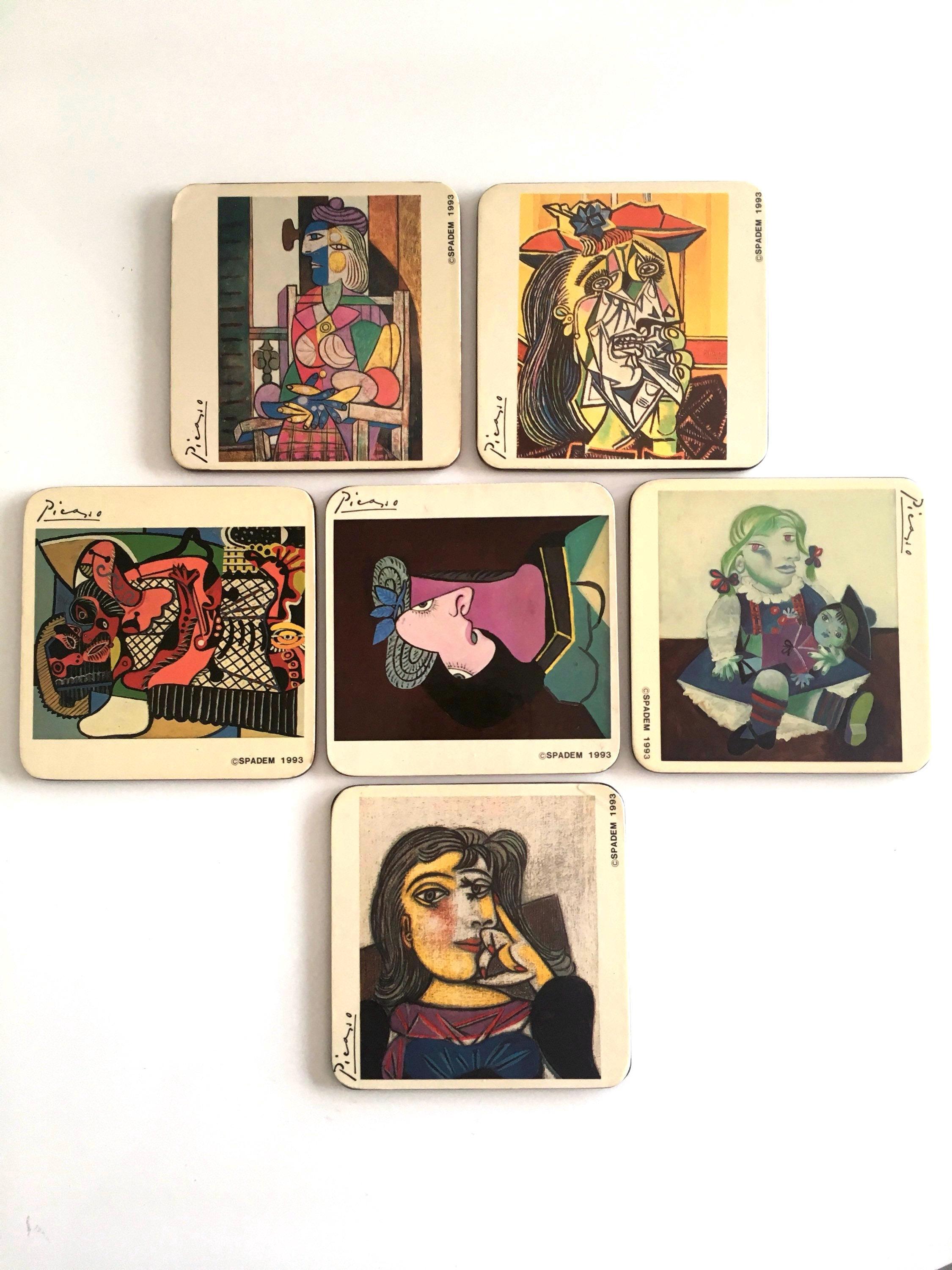 Picasso Painting Set of 6 Coasters SPADEM 1993 Paris — photo 2 of 9