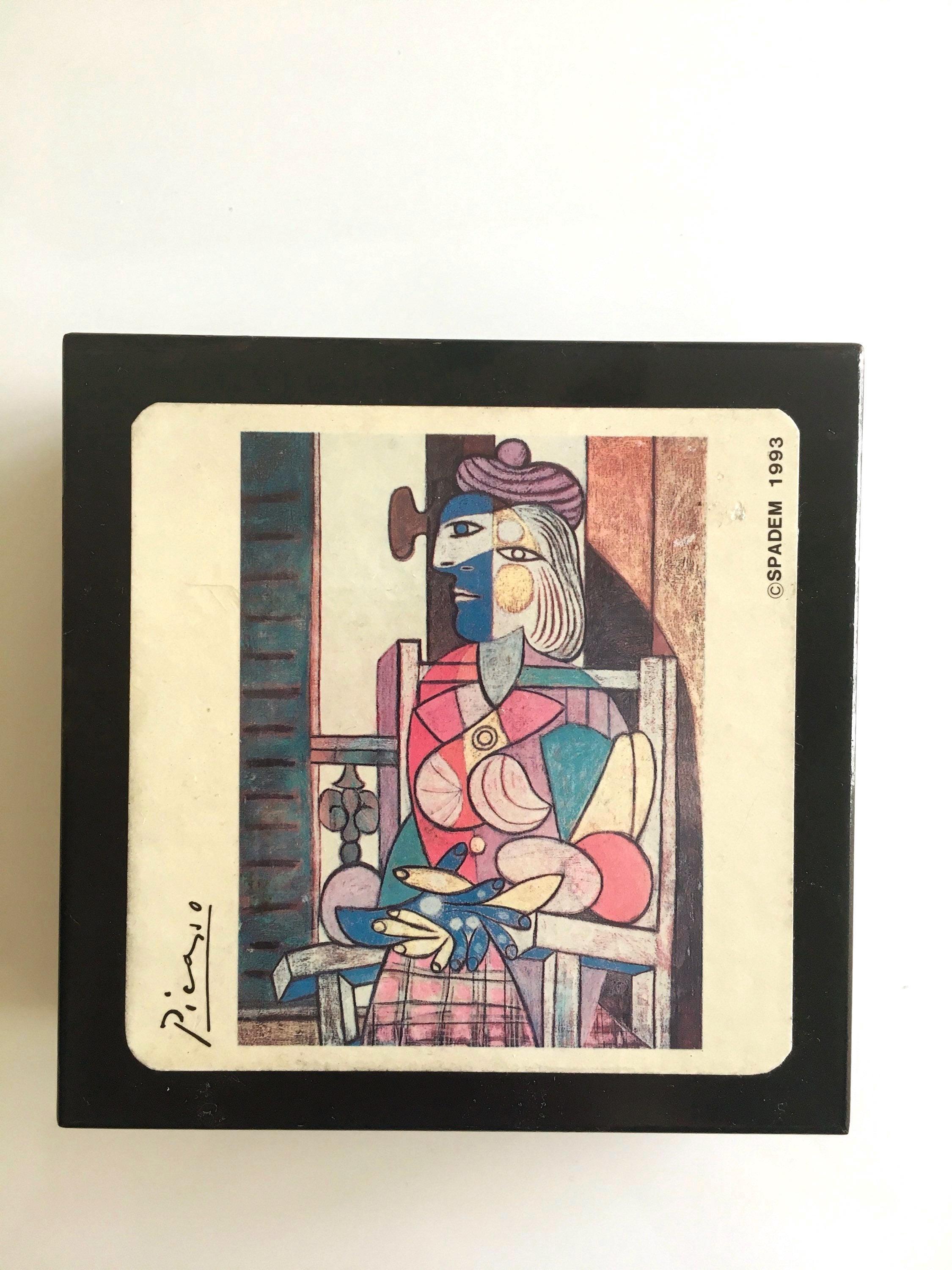 Picasso Painting Set of 6 Coasters SPADEM 1993 Paris — photo 5 of 9