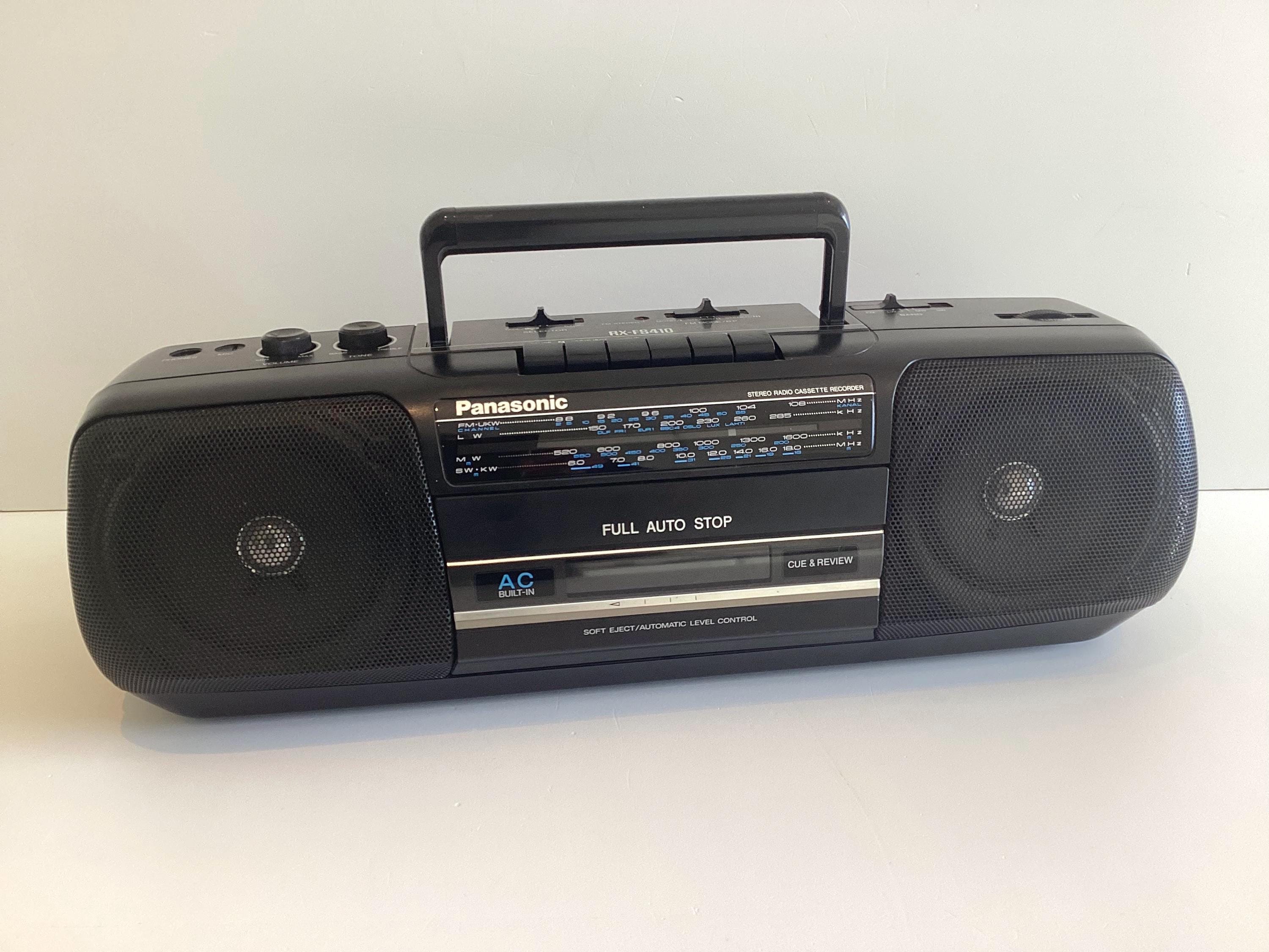 Vintage Panasonic Boombox | RX-FS410A 1990s Radio Cassette, 4-Band Full Auto Stop — photo 2 of 11