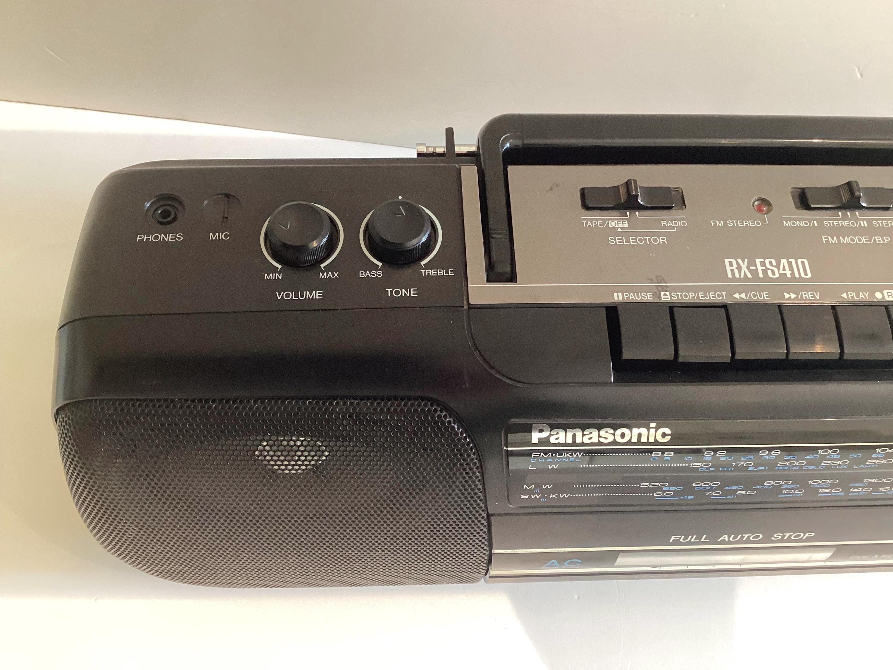 Vintage Panasonic Boombox | RX-FS410A 1990s Radio Cassette, 4-Band Full Auto Stop — photo 11 of 11