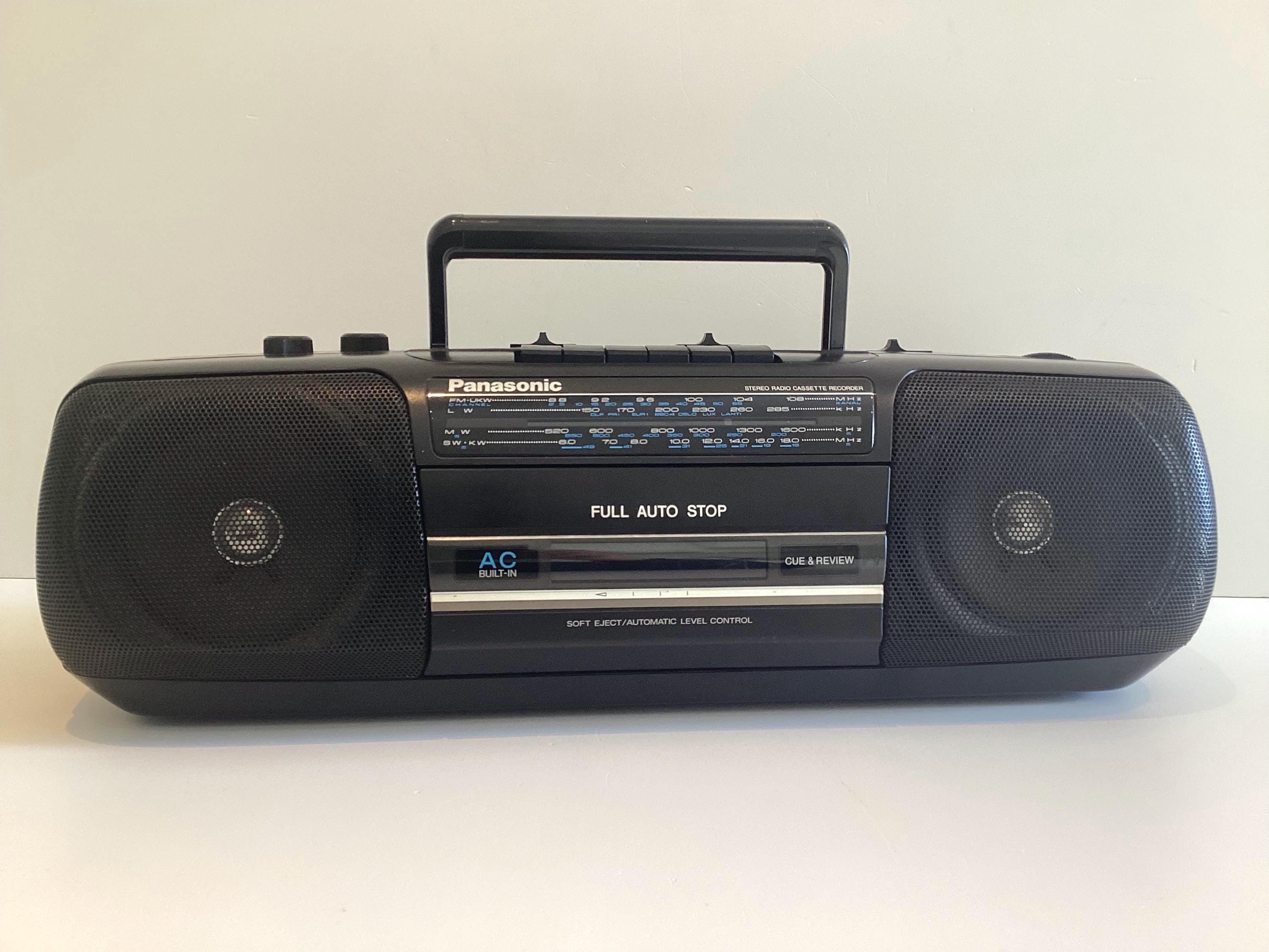 Vintage Panasonic Boombox | RX-FS410A 1990s Radio Cassette, 4-Band Full Auto Stop — photo 4 of 11