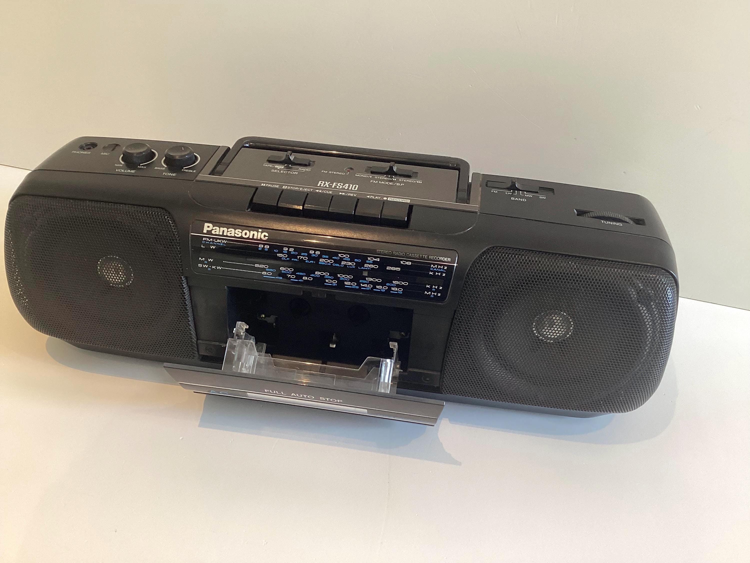 Vintage Panasonic Boombox | RX-FS410A 1990s Radio Cassette, 4-Band Full Auto Stop — photo 5 of 11