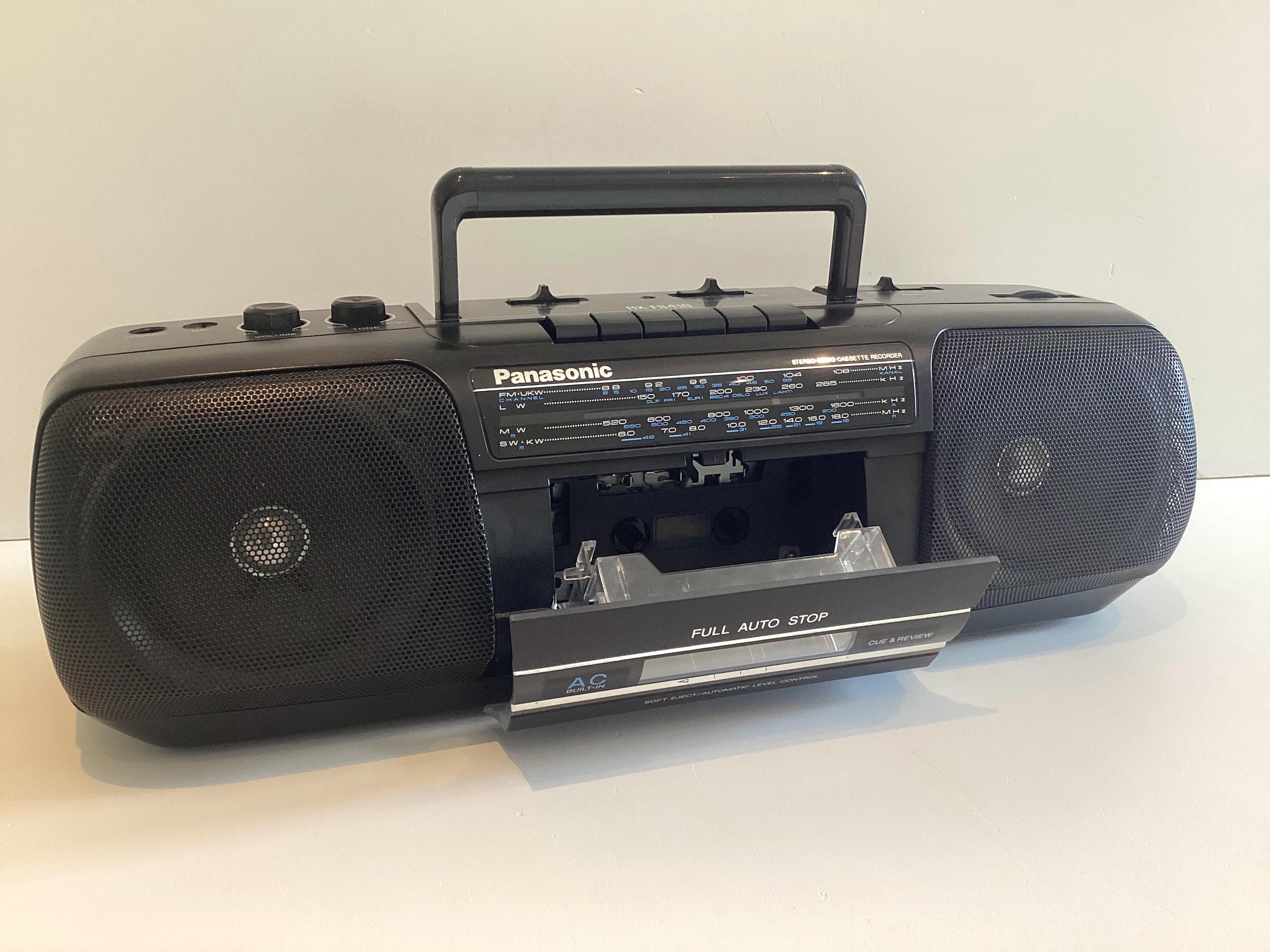 Vintage Panasonic Boombox | RX-FS410A 1990s Radio Cassette, 4-Band Full Auto Stop — photo 7 of 11