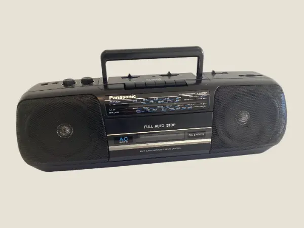 Vintage Panasonic Boombox | RX-FS410A 1990s Radio Cassette, 4-Band Full Auto Stop