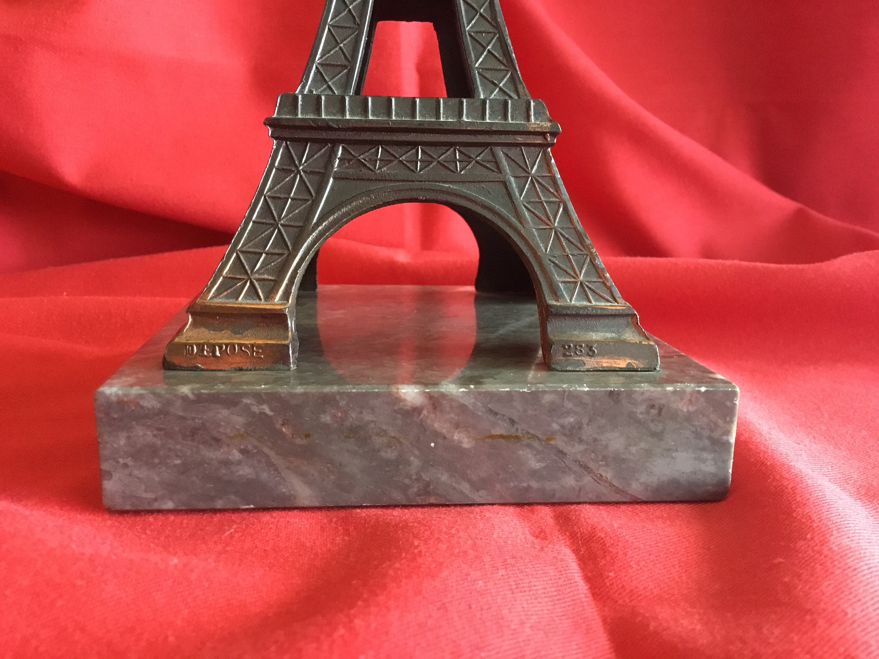 Vintage Model | 1950s French Metal & Marble Model, Registered 283 Souvenir — photo 4 of 5