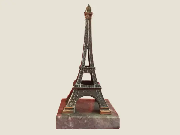 Vintage Model | 1950s French Metal & Marble Model, Registered 283 Souvenir