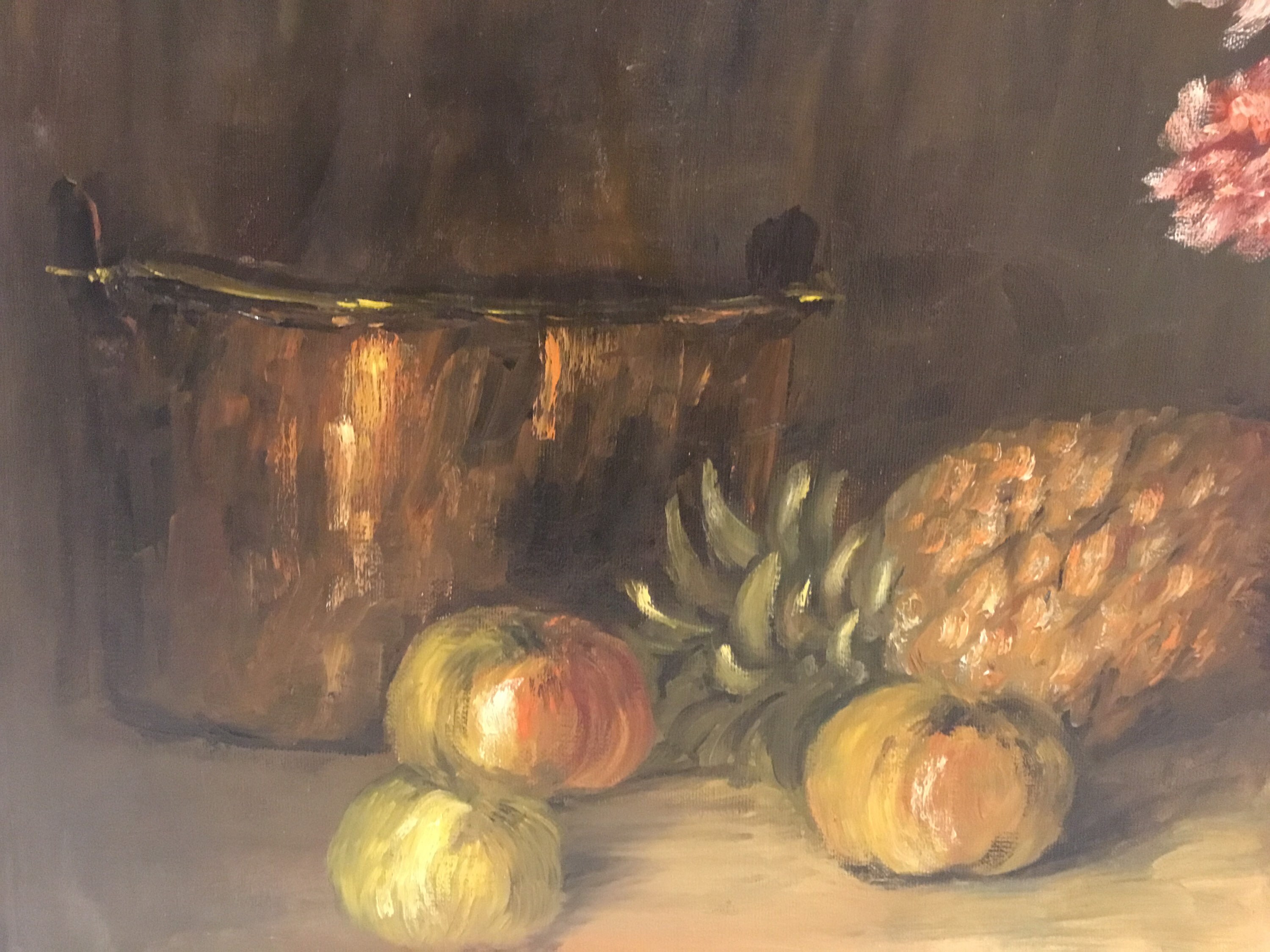 Vintage Painting | 1950s Van Mol Dutch School, Signed Oil on Canvas Flowers — photo 8 of 10