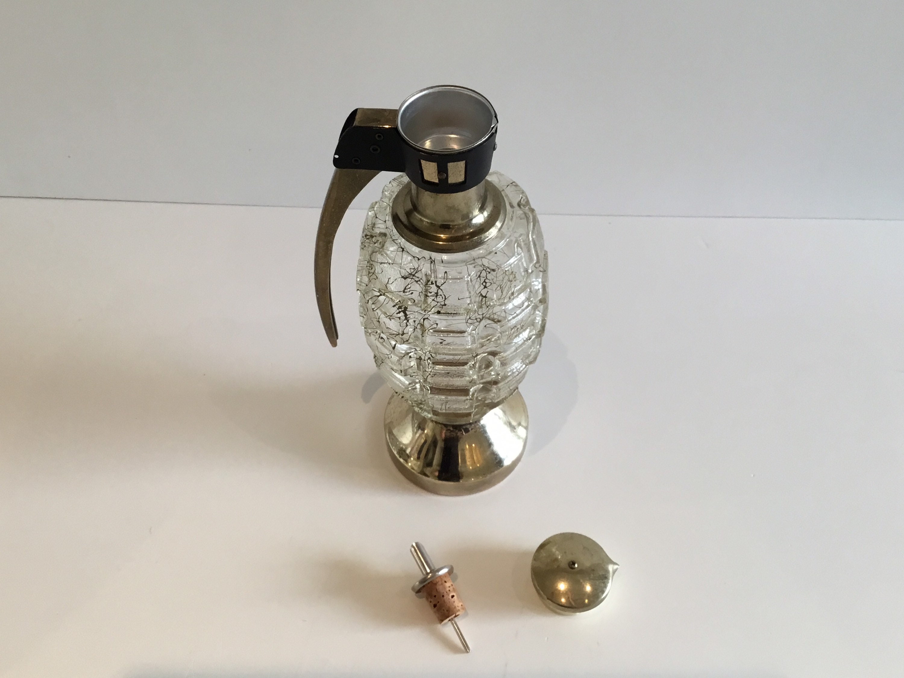 Vintage Bottle | 1950s Italian Music Grenade Decanter "O Sole Mio" — photo 5 of 8