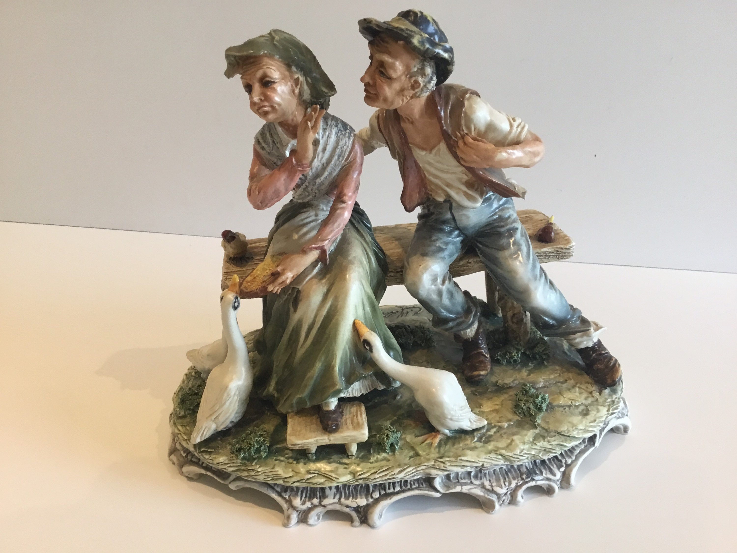 Vintage Porcelain | Capodimonte Carlo Mollica 1950s Italian Figurine, Signed — photo 3 of 11