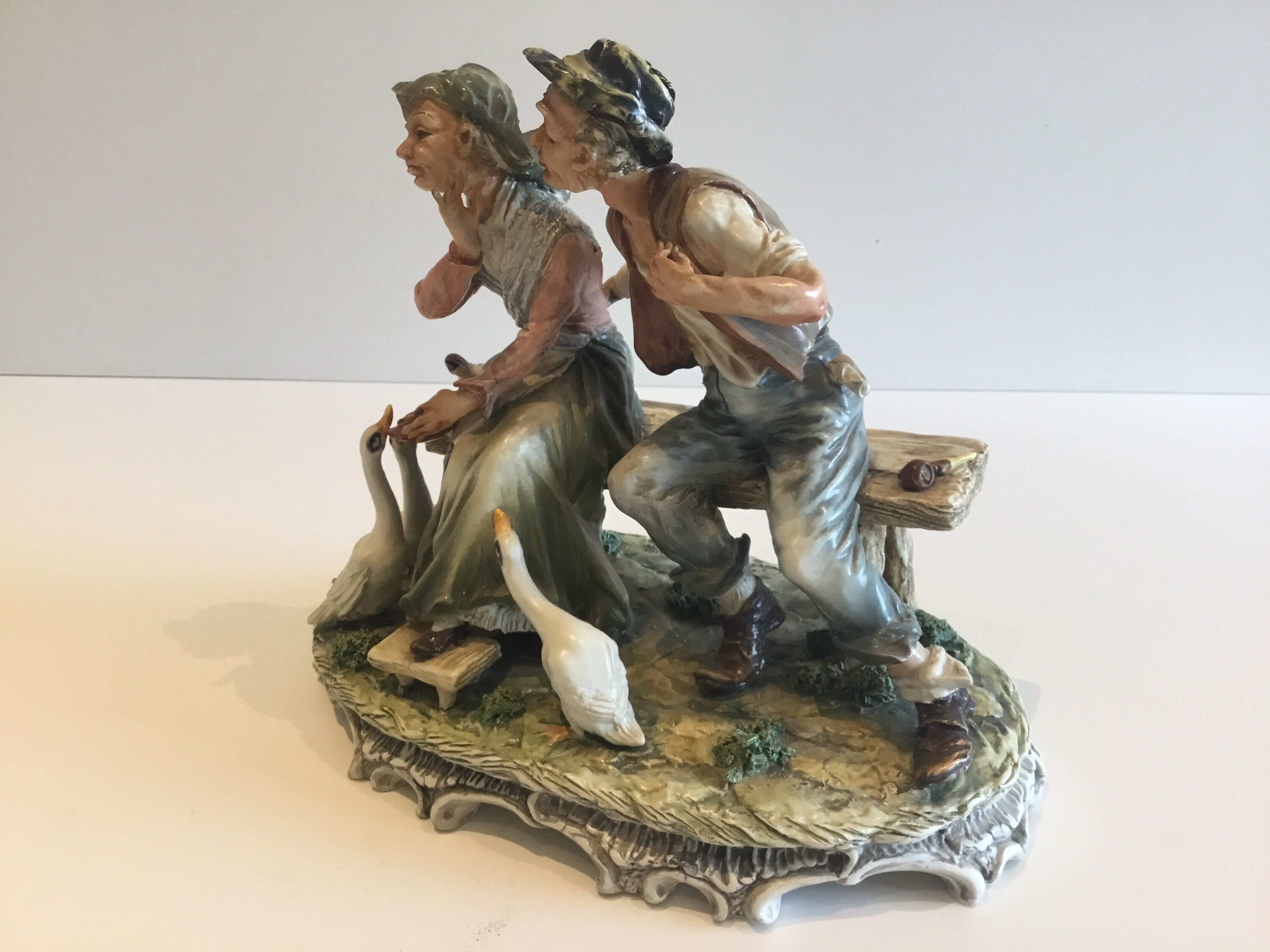 Vintage Porcelain | Capodimonte Carlo Mollica 1950s Italian Figurine, Signed — photo 5 of 11
