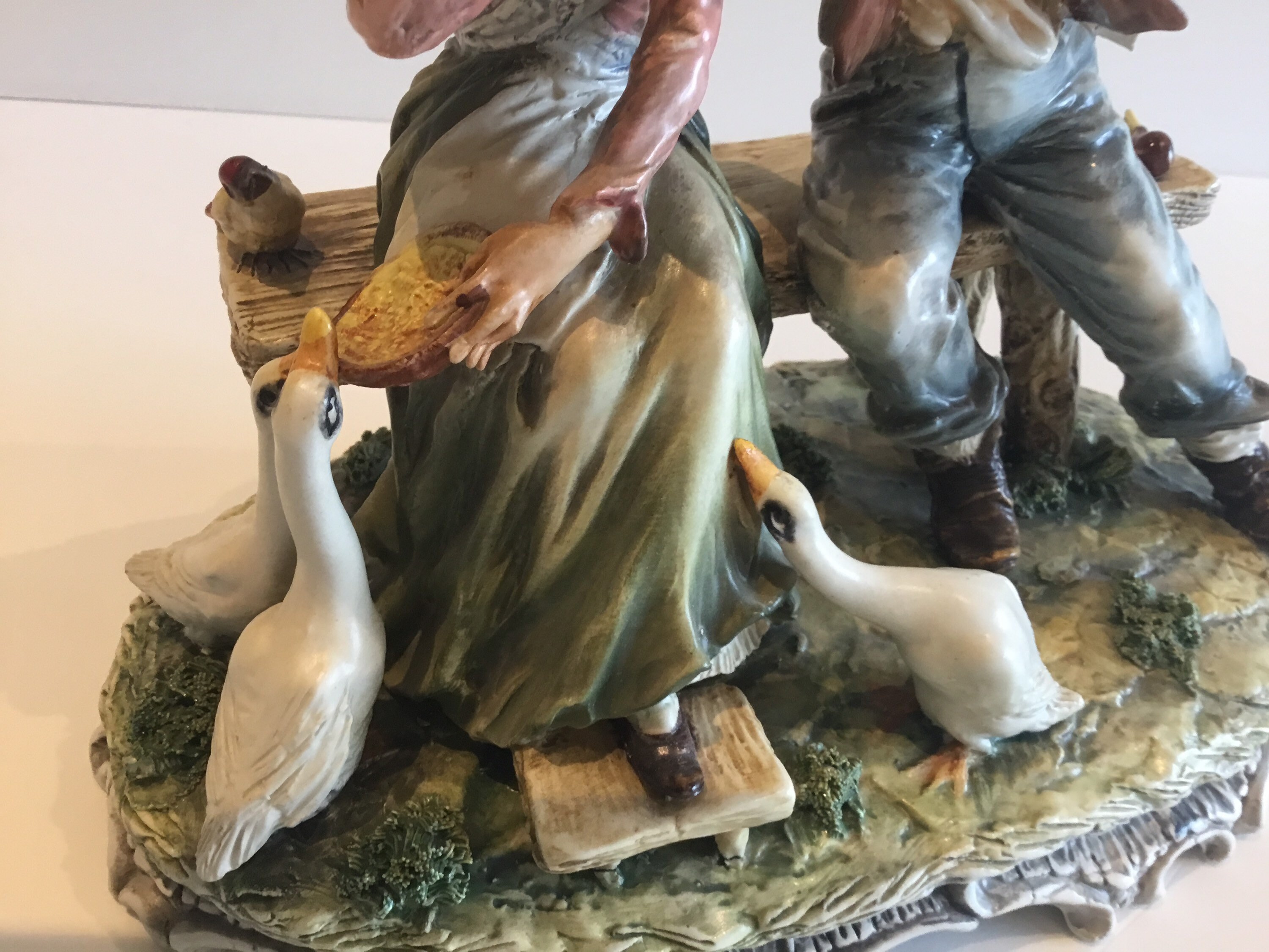 Vintage Porcelain | Capodimonte Carlo Mollica 1950s Italian Figurine, Signed — photo 9 of 11
