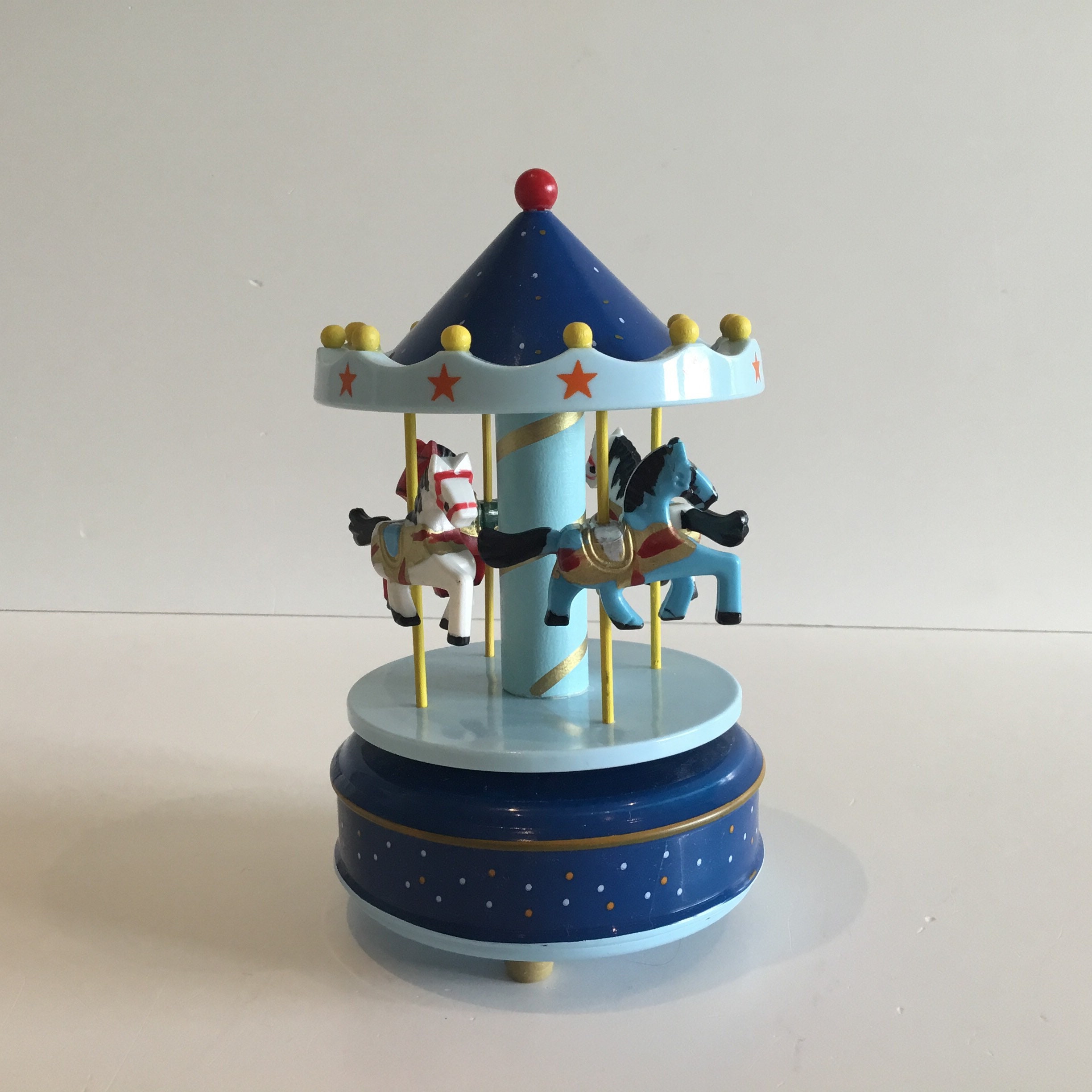 Vintage Music Box | 1970s Chinese Carousel, Rotating Horse Musical — photo 2 of 6