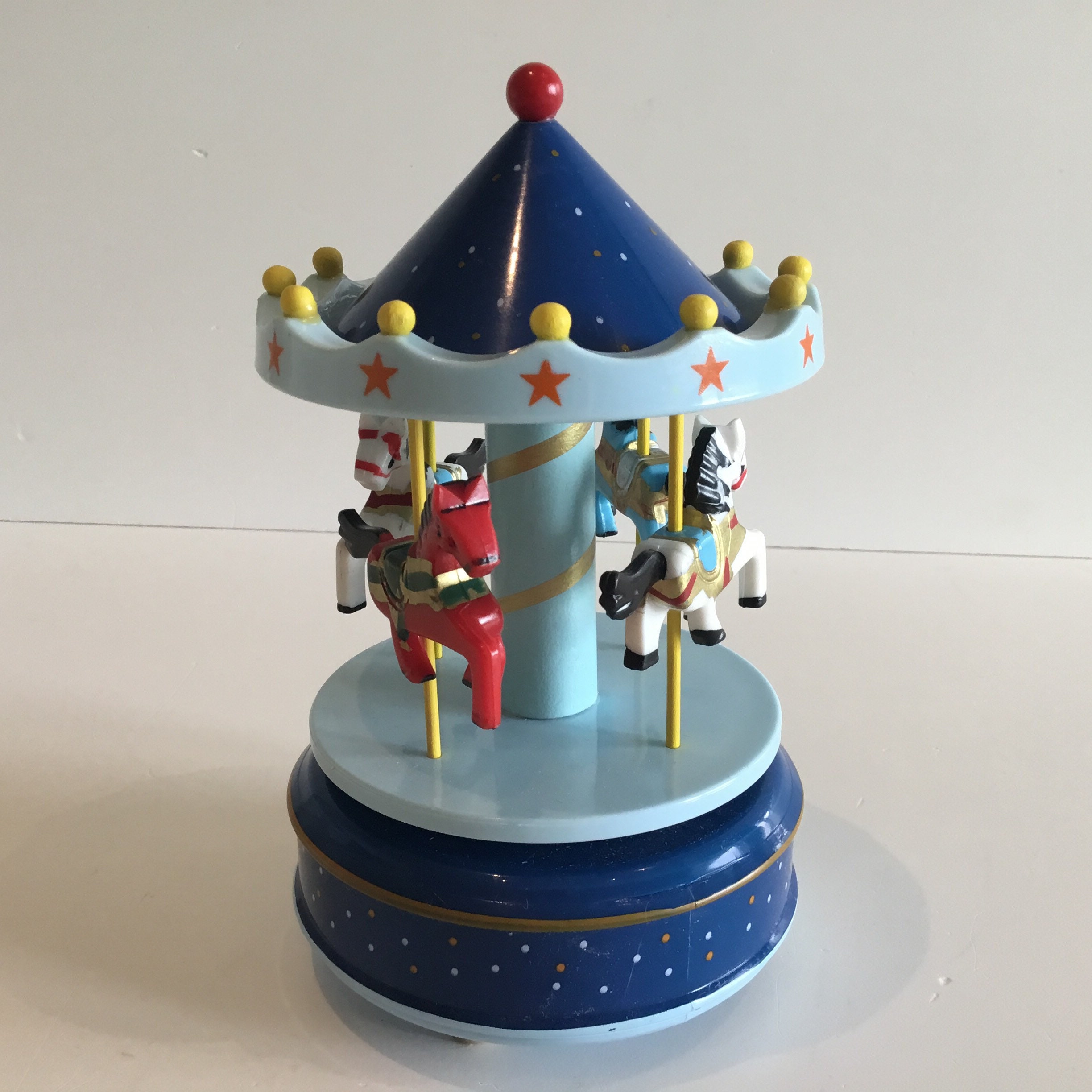 Vintage Music Box | 1970s Chinese Carousel, Rotating Horse Musical — photo 4 of 6