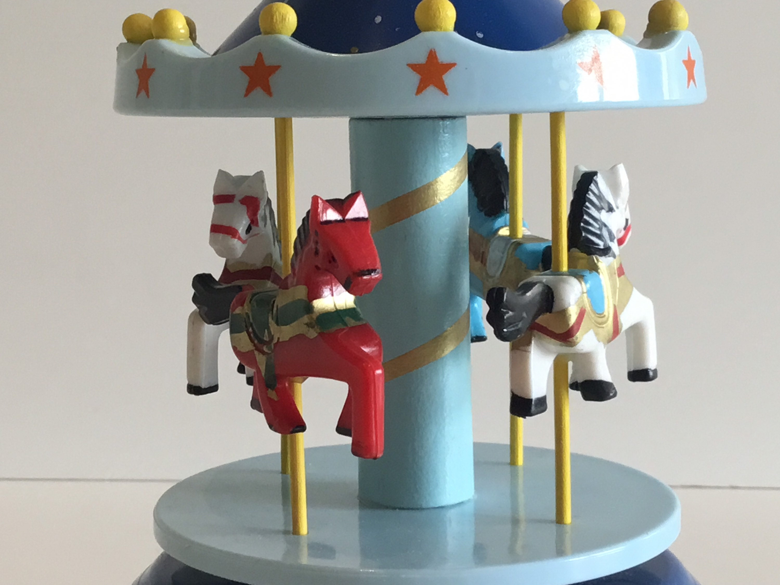 Vintage Music Box | 1970s Chinese Carousel, Rotating Horse Musical — photo 5 of 6