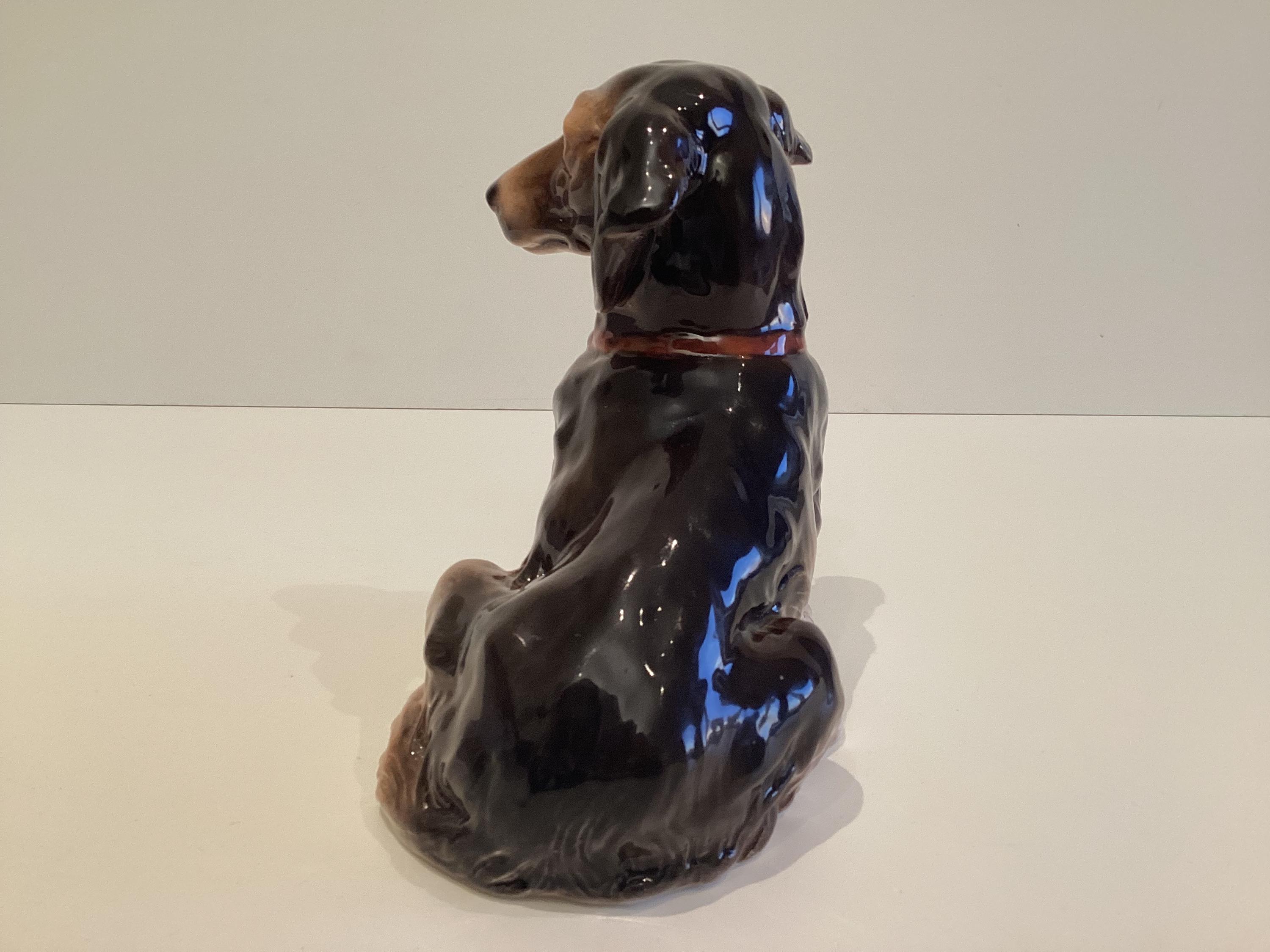 Vintage Porcelain Dog | Iris Cluj Napoca 1950s Dachshund, Romanian Hand Painted Figurine — photo 8 of 9