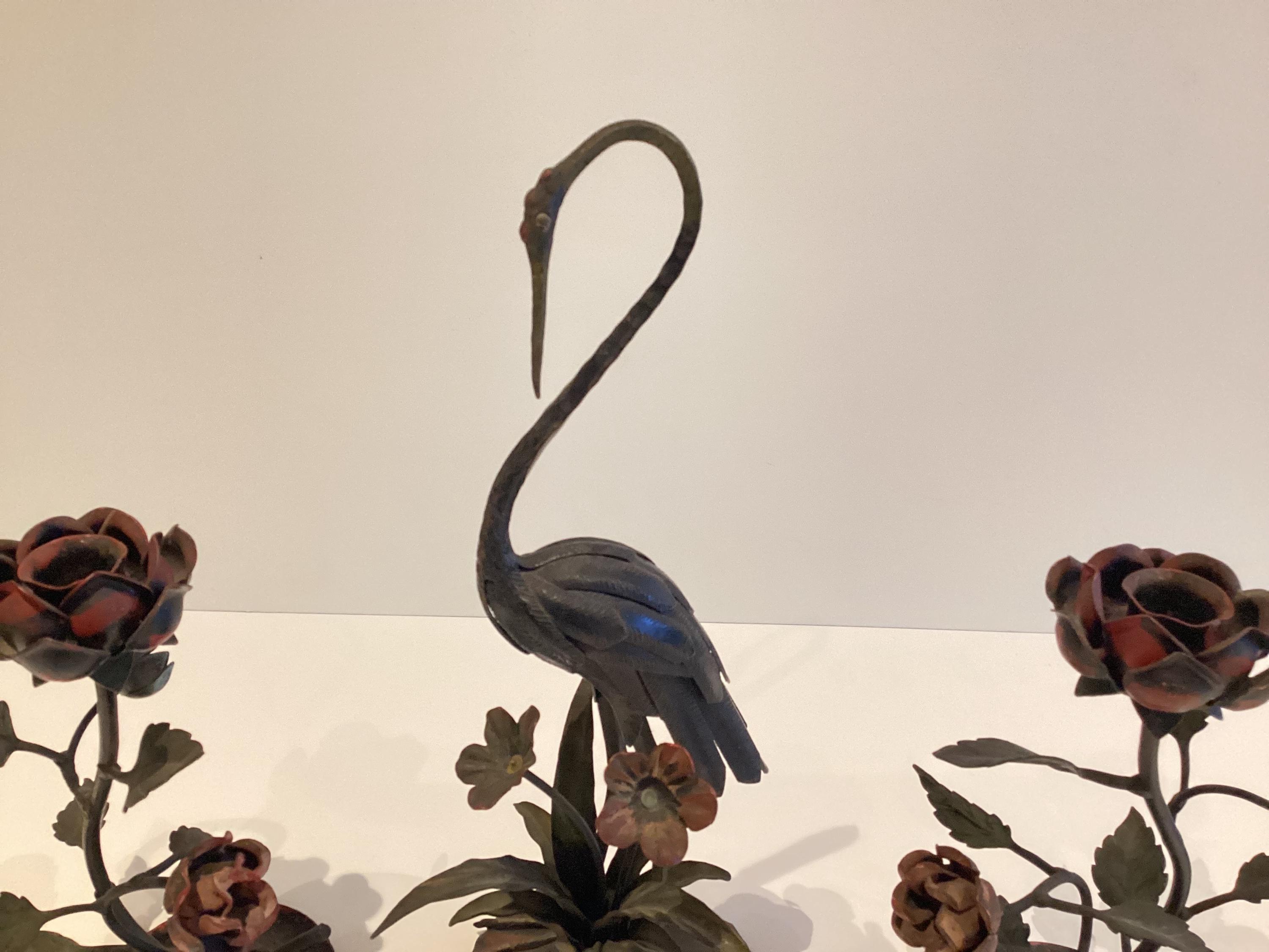 Vintage Candlesticks | Marino Montevecchi Metal Sculpture, Home decor — photo 9 of 10