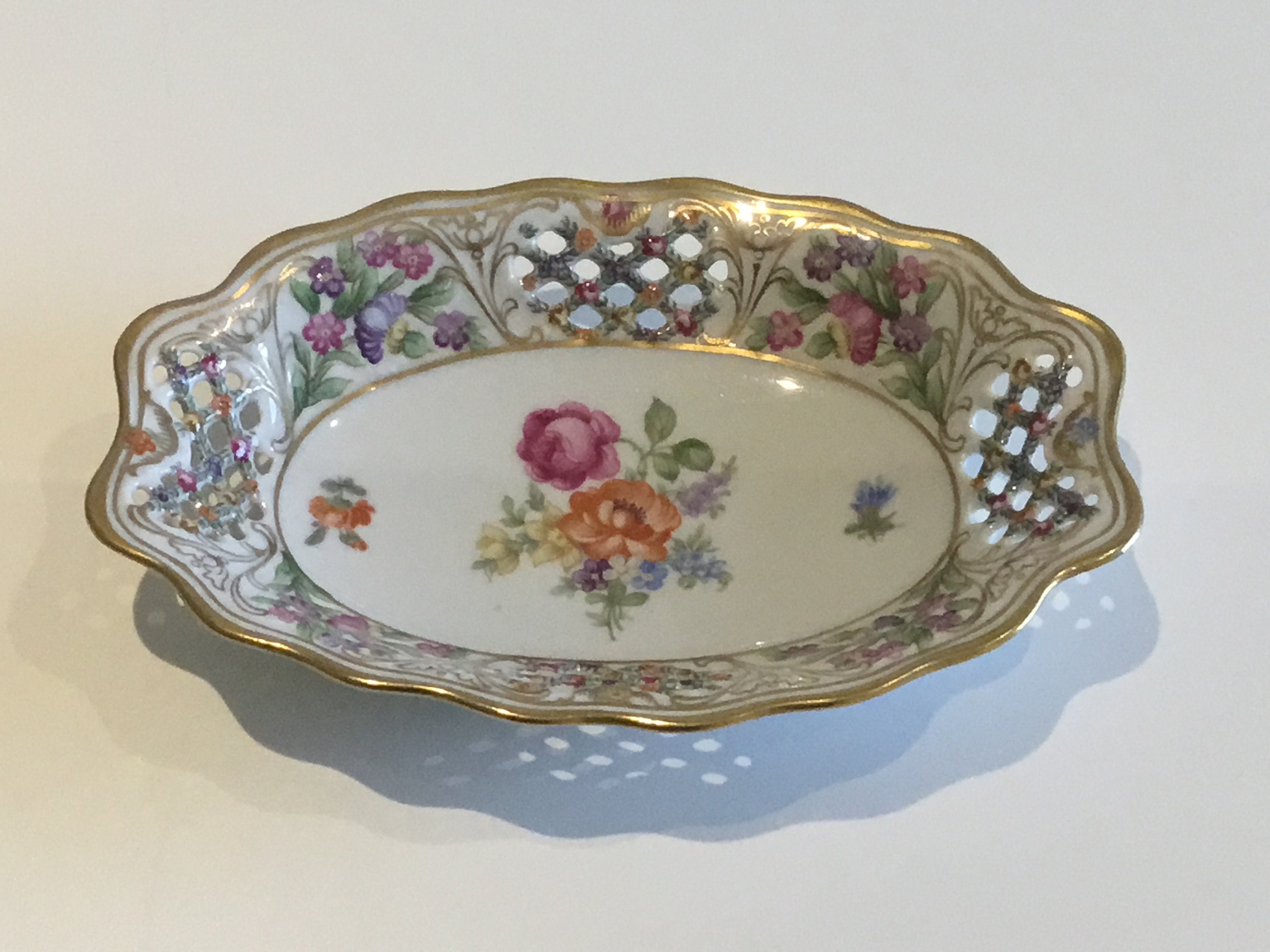 Vintage Porcelain Plate – Schumann Arzberg “Vieux Meissen” (1950s) Collectible German Dish — photo 2 of 6