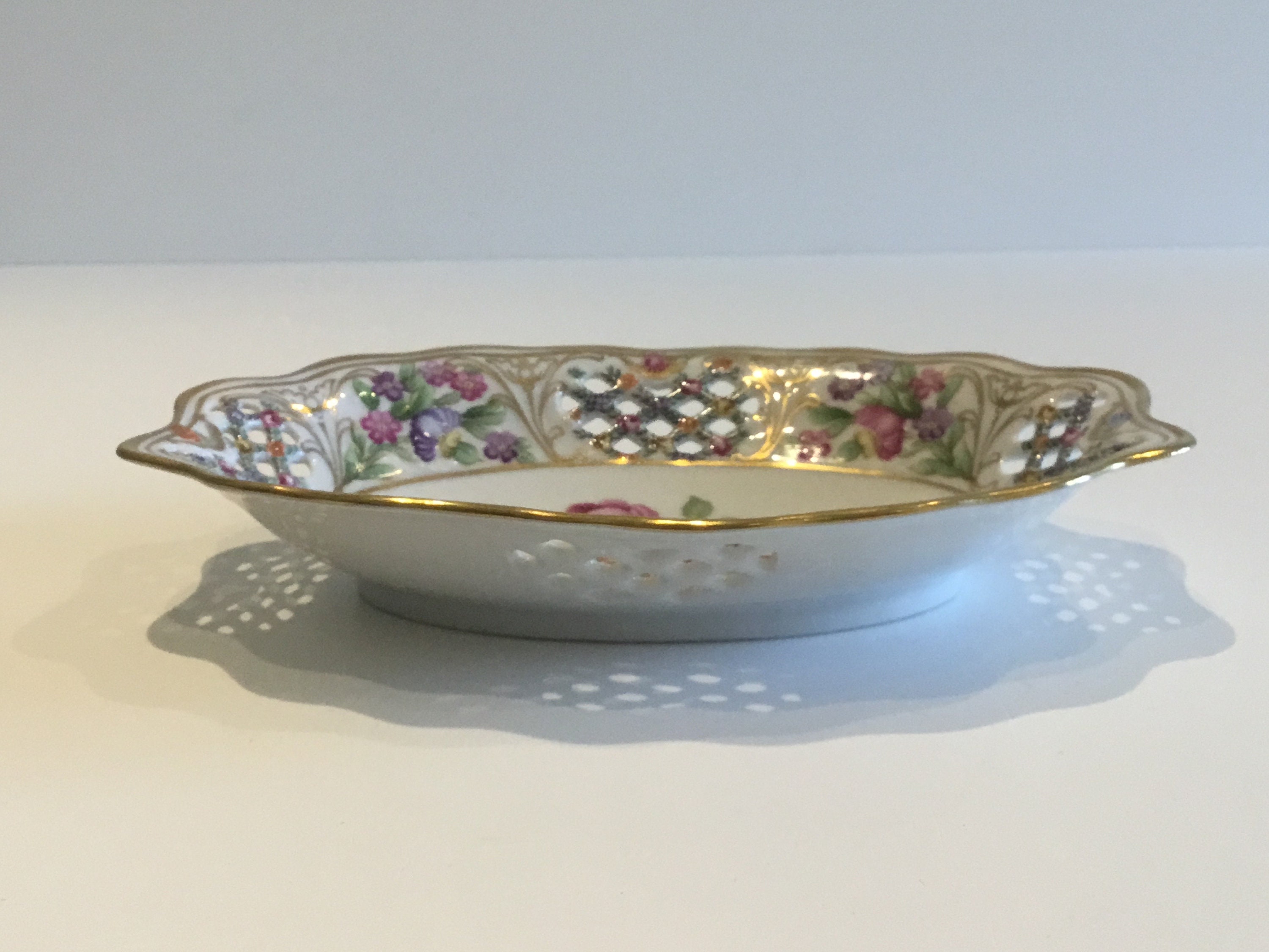 Vintage Porcelain Plate – Schumann Arzberg “Vieux Meissen” (1950s) Collectible German Dish — photo 3 of 6